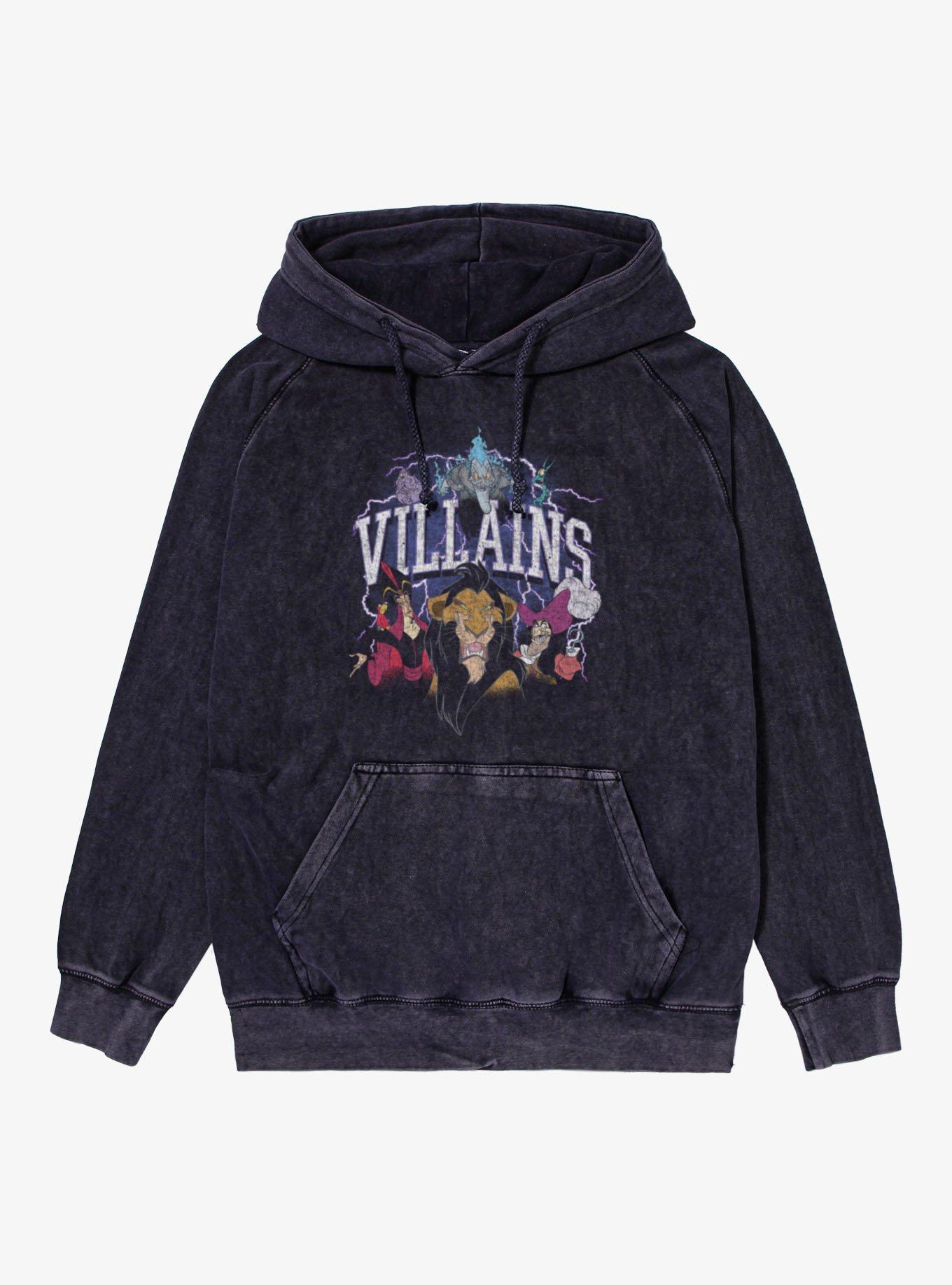 Disney Villains Electric Group Mineral Wash Hoodie, , hi-res
