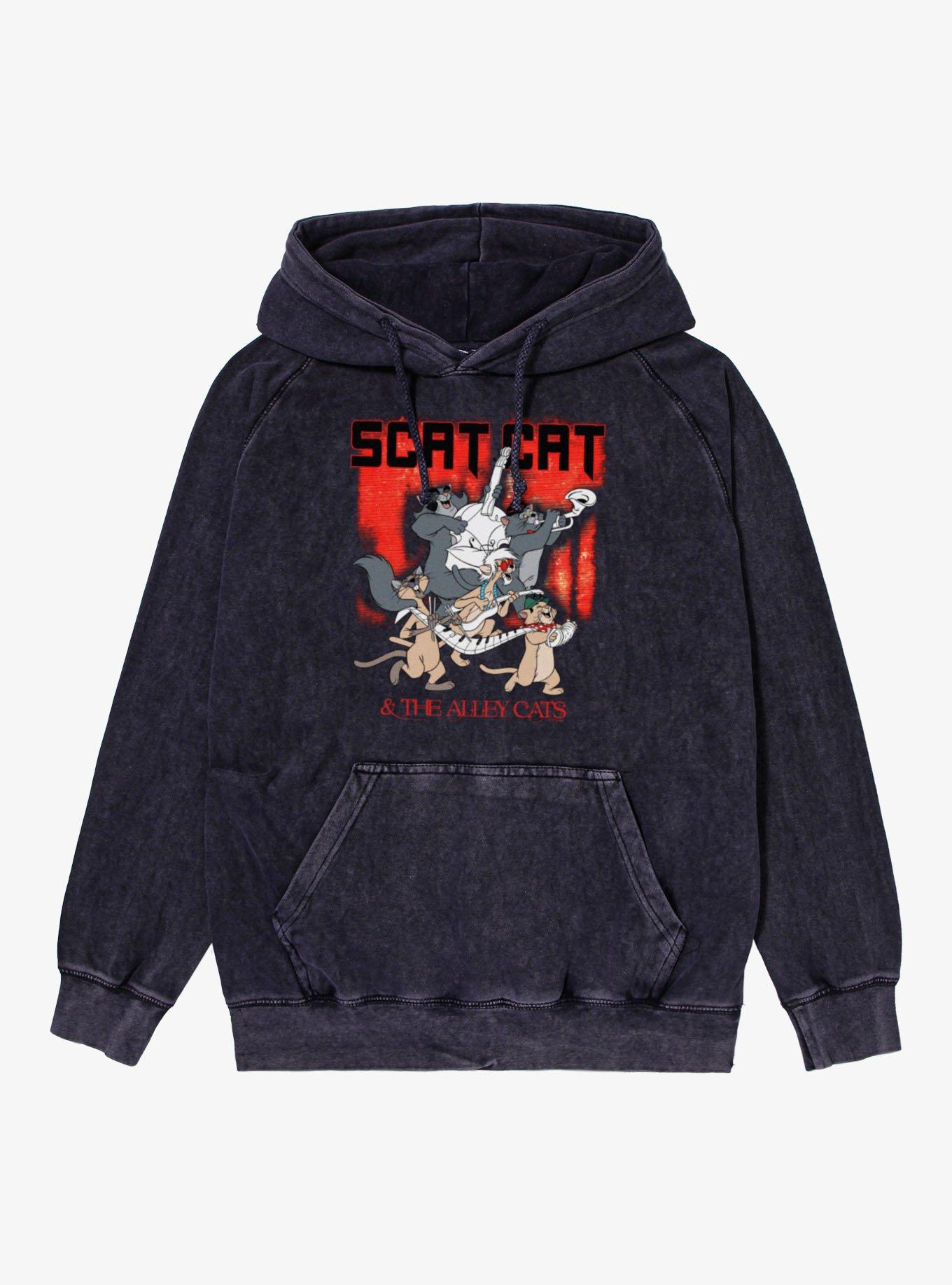 Disney Aristocats Scat Cat And The Alley Cats Mineral Wash Hoodie