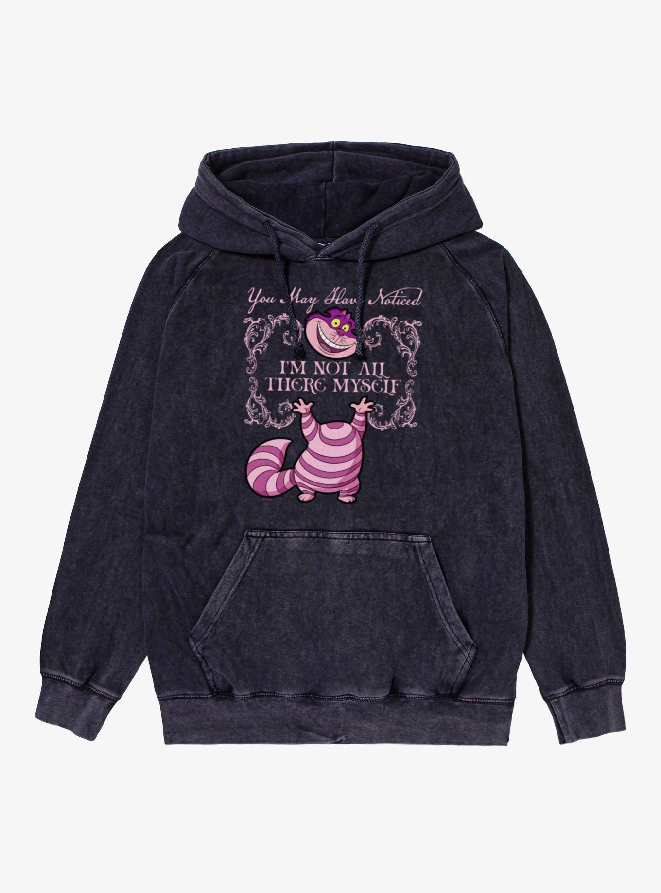 Disney Alice In Wonderland Cheshire Cat Is Not All Here Mineral Wash Hoodie, , hi-res