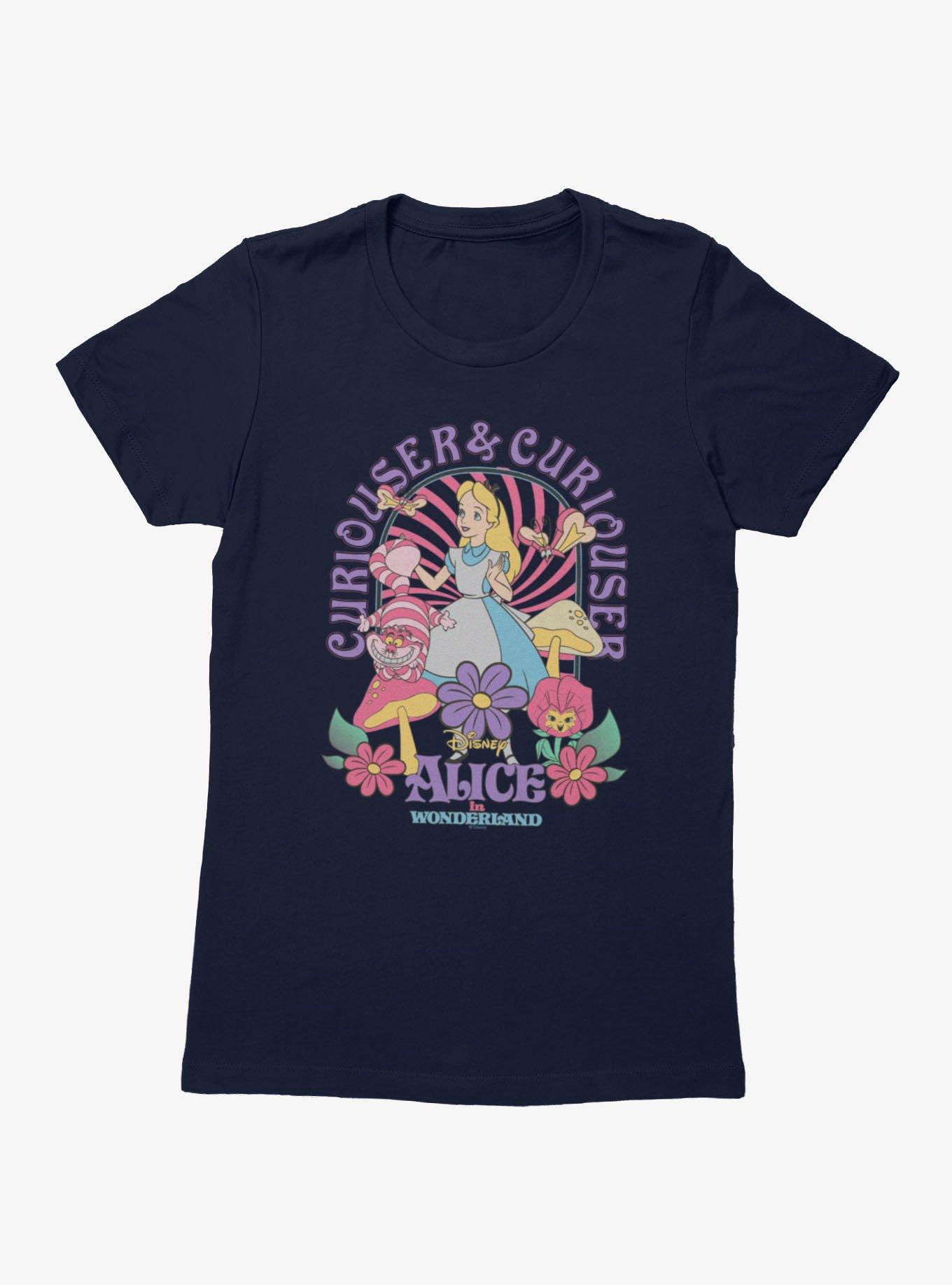 Disney Alice In Wonderland Curiouser Garden Of Mushrooms Womens T-Shirt, , hi-res