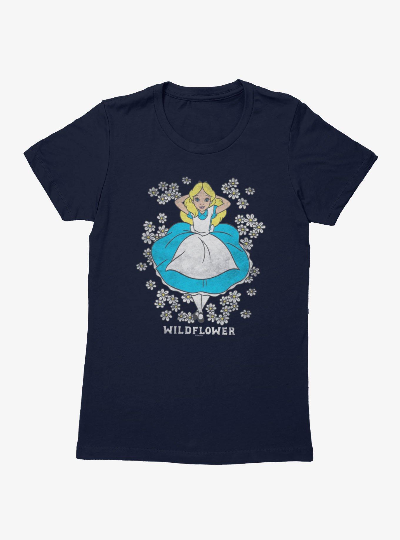 Disney Alice In Wonderland Wildflower Bed Womens T-Shirt, , hi-res