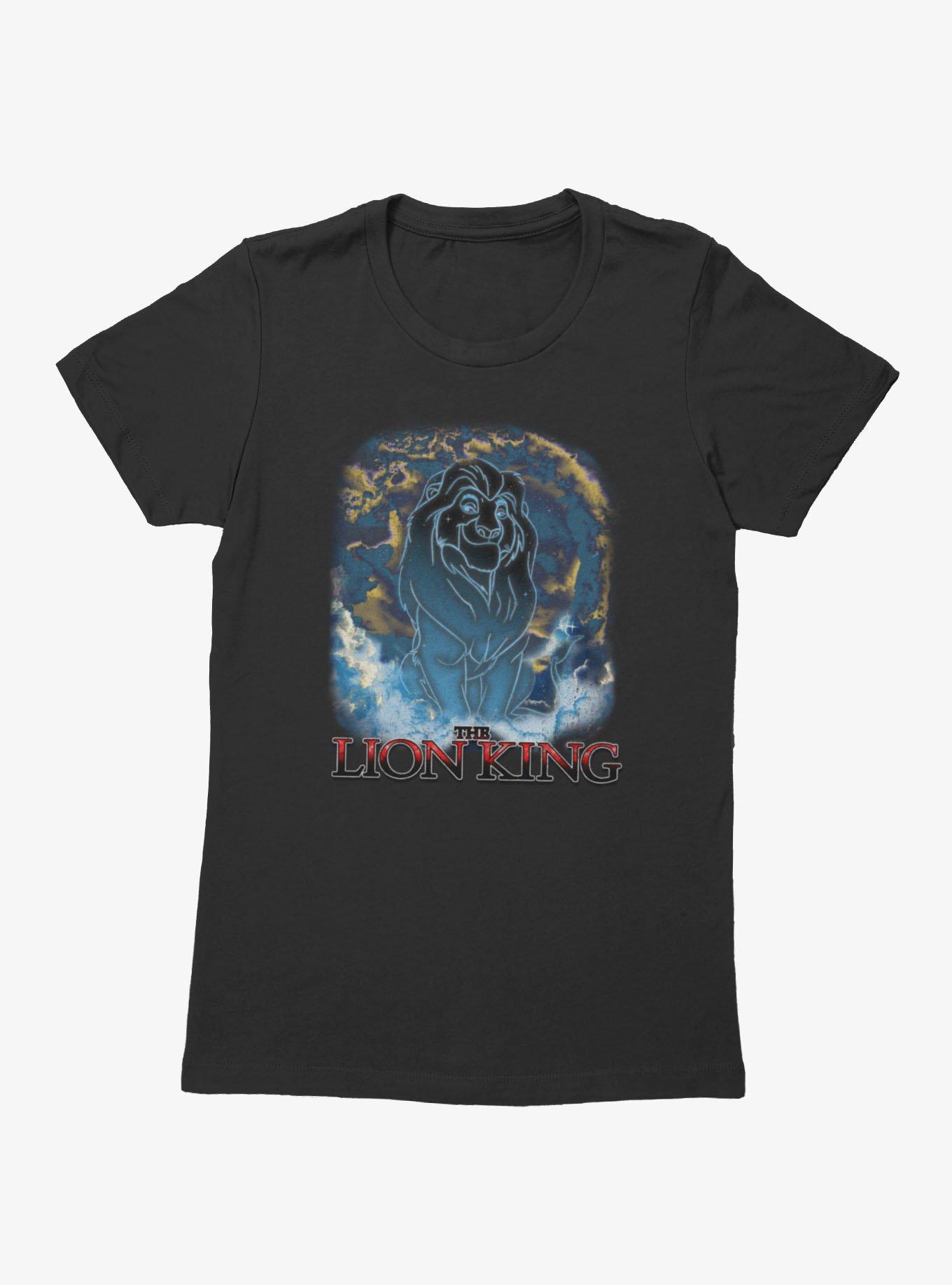 Disney Lion King Mufasa Cloud Constellations Womens T-Shirt, BLACK, hi-res view 1