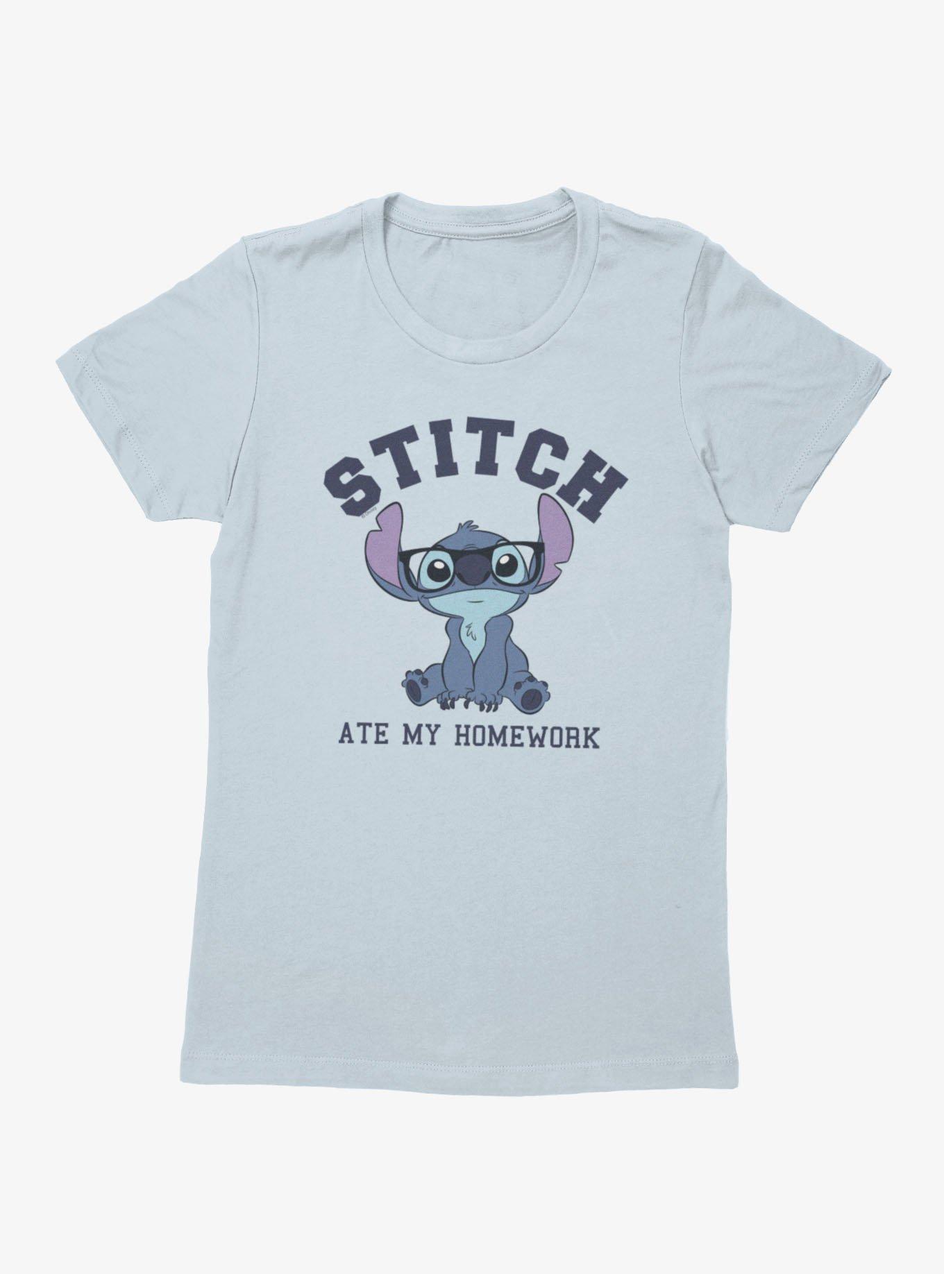 Disney Lilo And Stitch Ate My Homework Womens T-Shirt, , hi-res