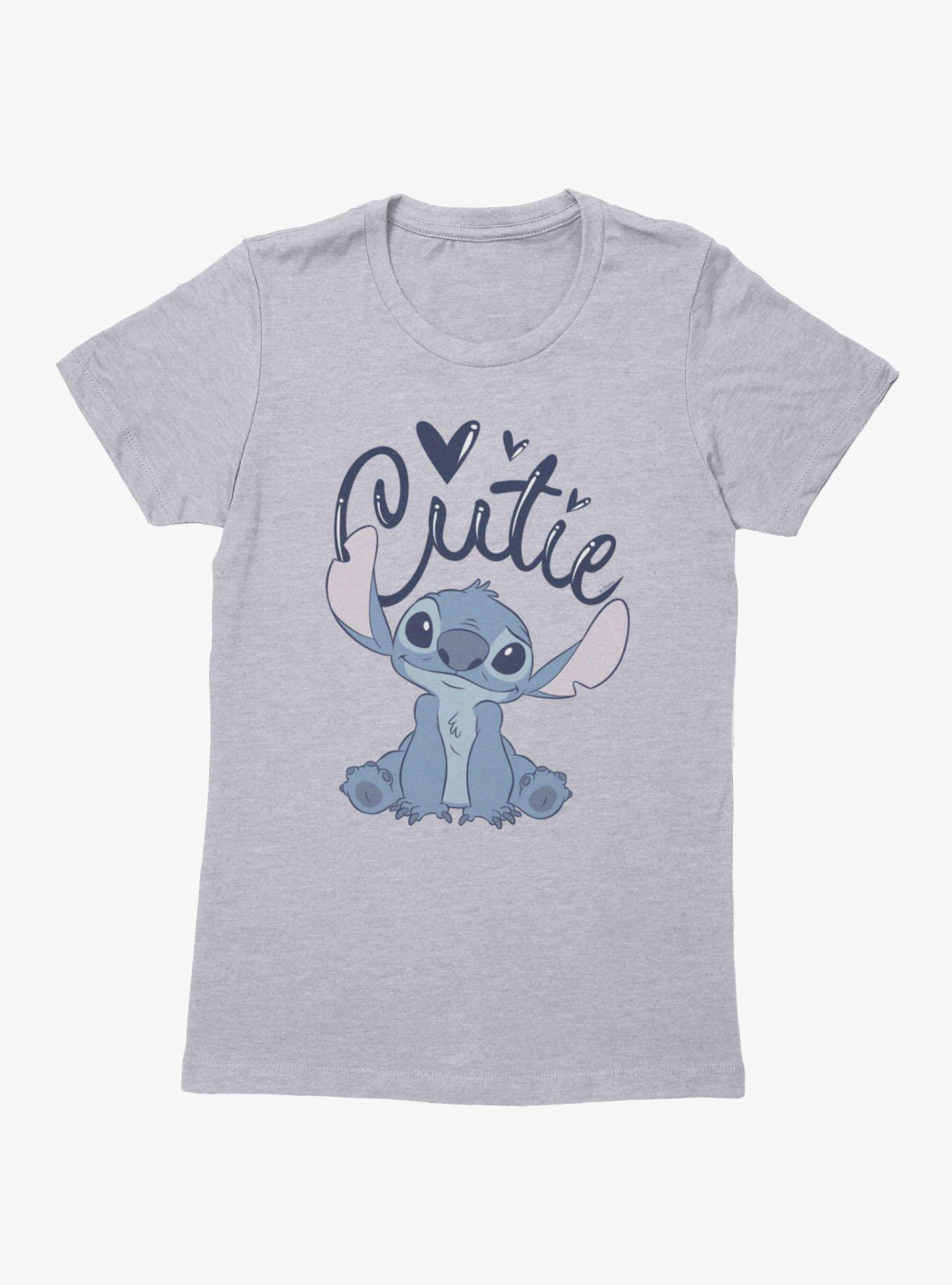 Disney Lilo And Stitch Cursive Cutie Womens T-Shirt, , hi-res