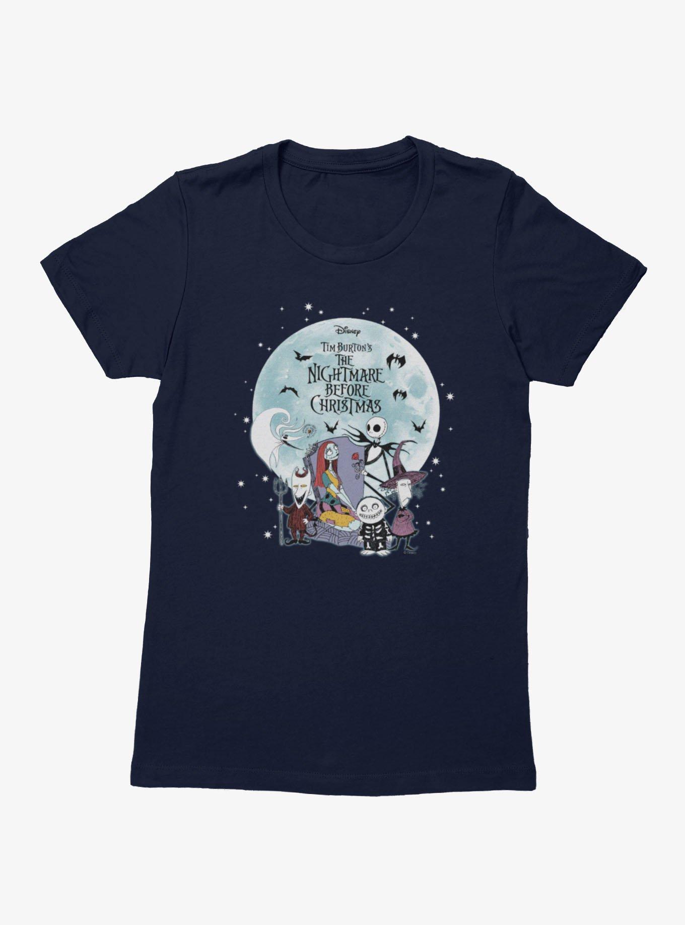 Disney Nightmare Before Christmas Big Moon Grave Friends Womens T-Shirt, , hi-res