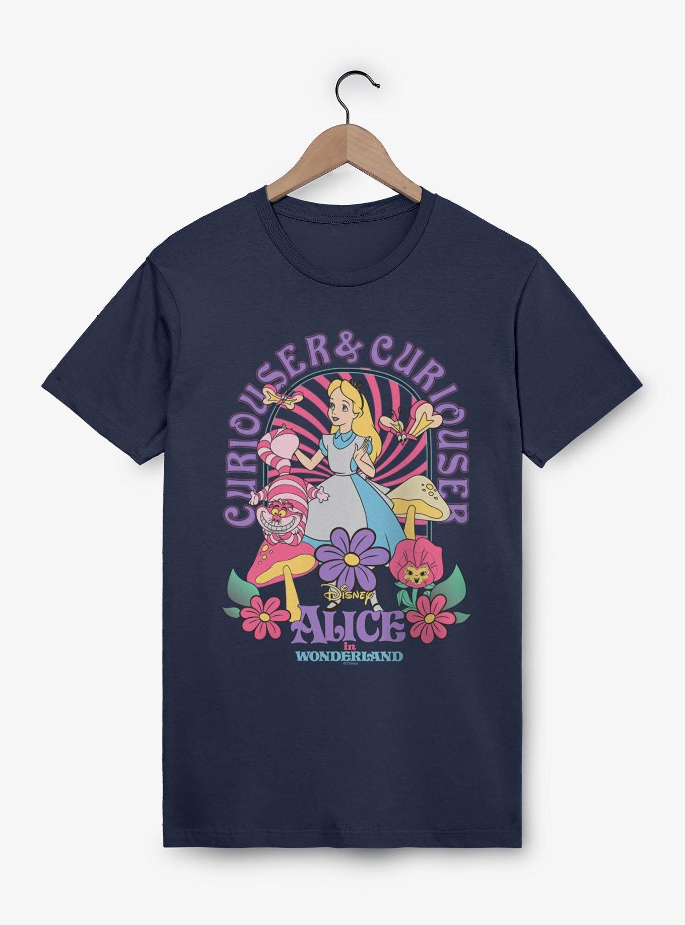 Disney Alice Wonderland Curiouser Garden Of Mushrooms T-Shirt