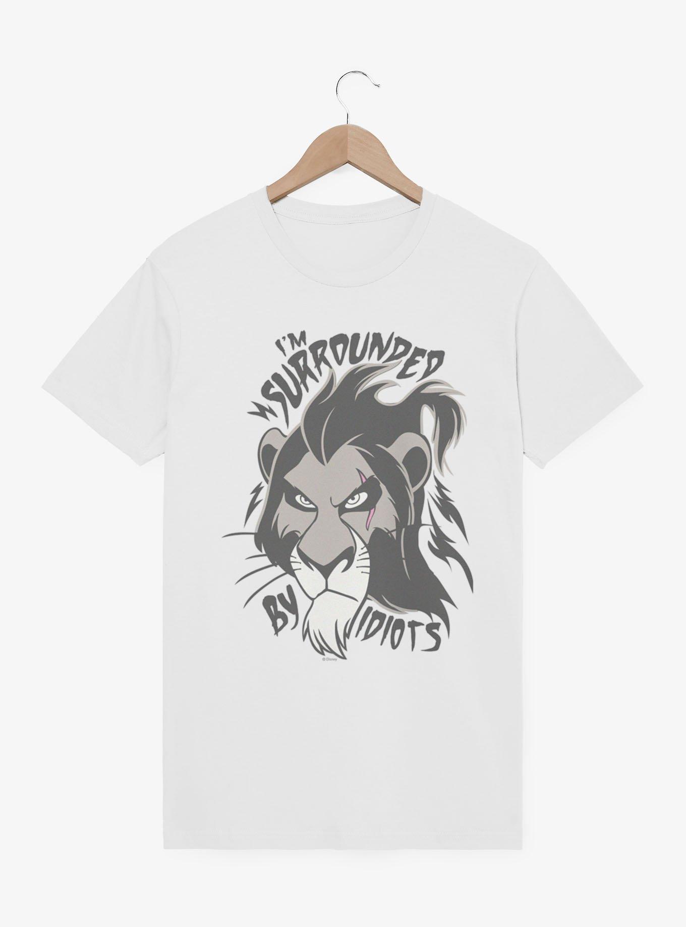 Disney Lion King Surrounded By Idiots Scar Face T-Shirt, , hi-res