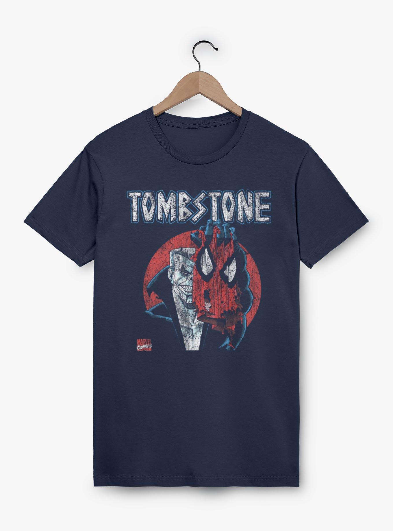 Marvel Spider-Man Unmasked Tombstone T-Shirt