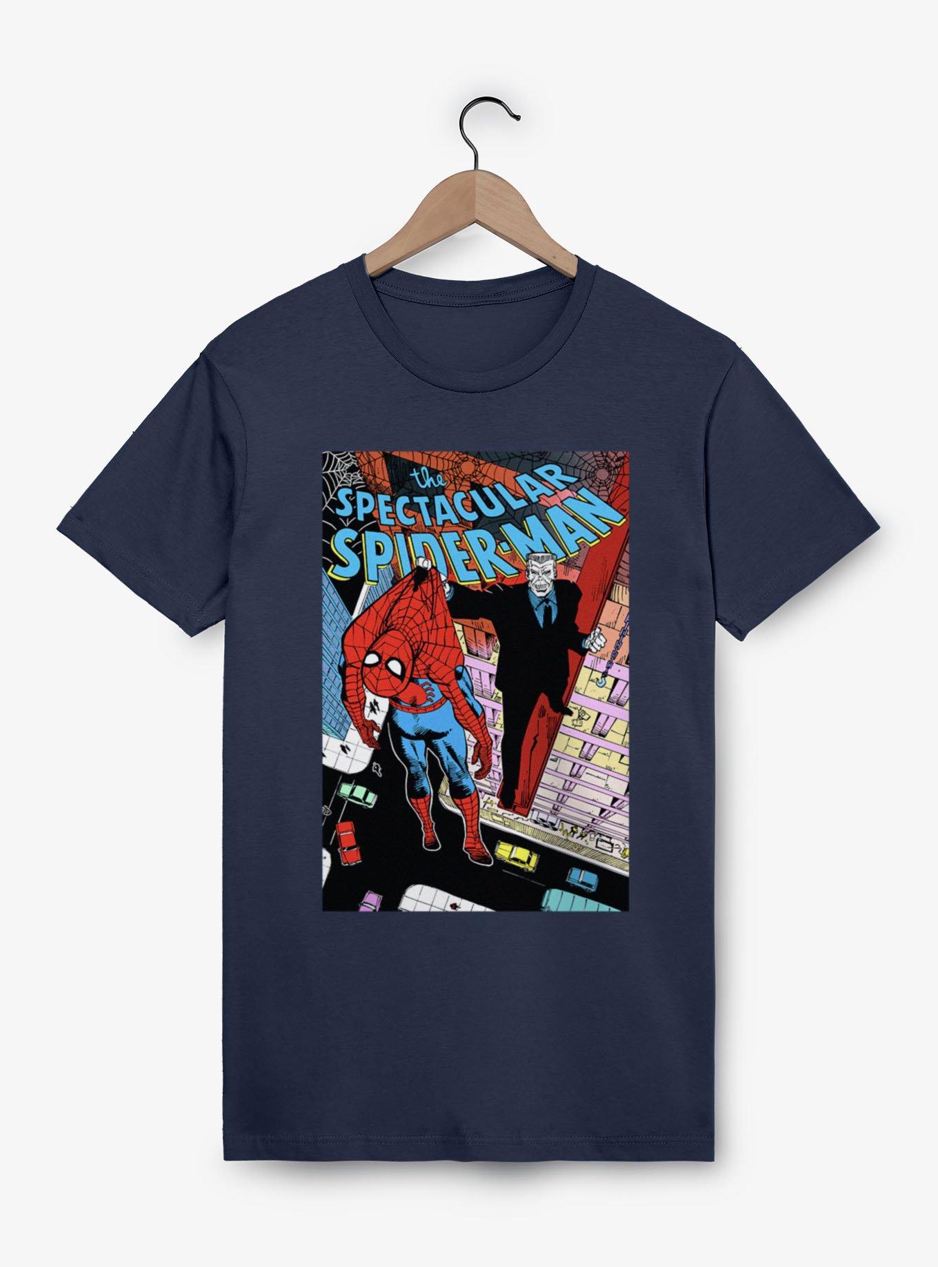 Marvel Spider-Man Held Up By Tombstone Cover T-Shirt
