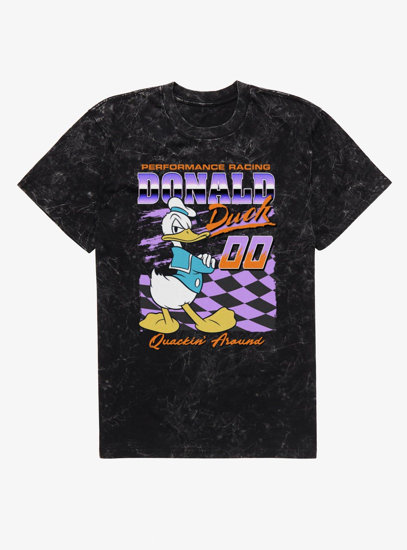 Disney Mickey And Friends Donald Racing Quackin Around Mineral Wash T-Shirt, , hi-res