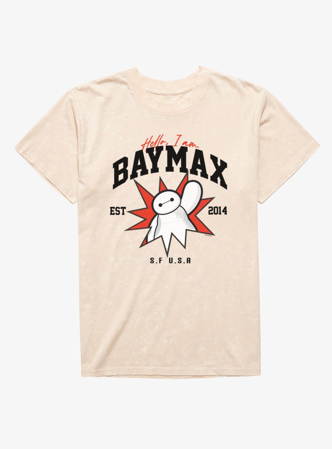 Disney Big Hero 6 Hello Baymax Star Mineral Wash T-Shirt, , hi-res