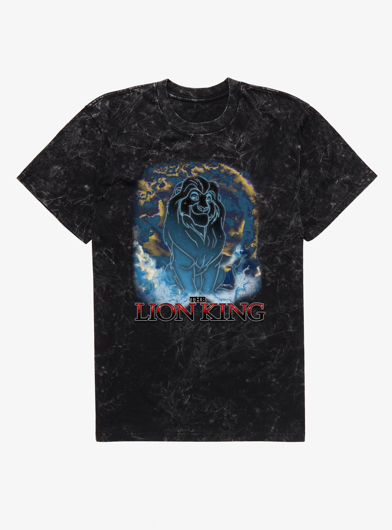 Disney Lion King Mufasa Cloud Constellations Mineral Wash T-Shirt, , hi-res
