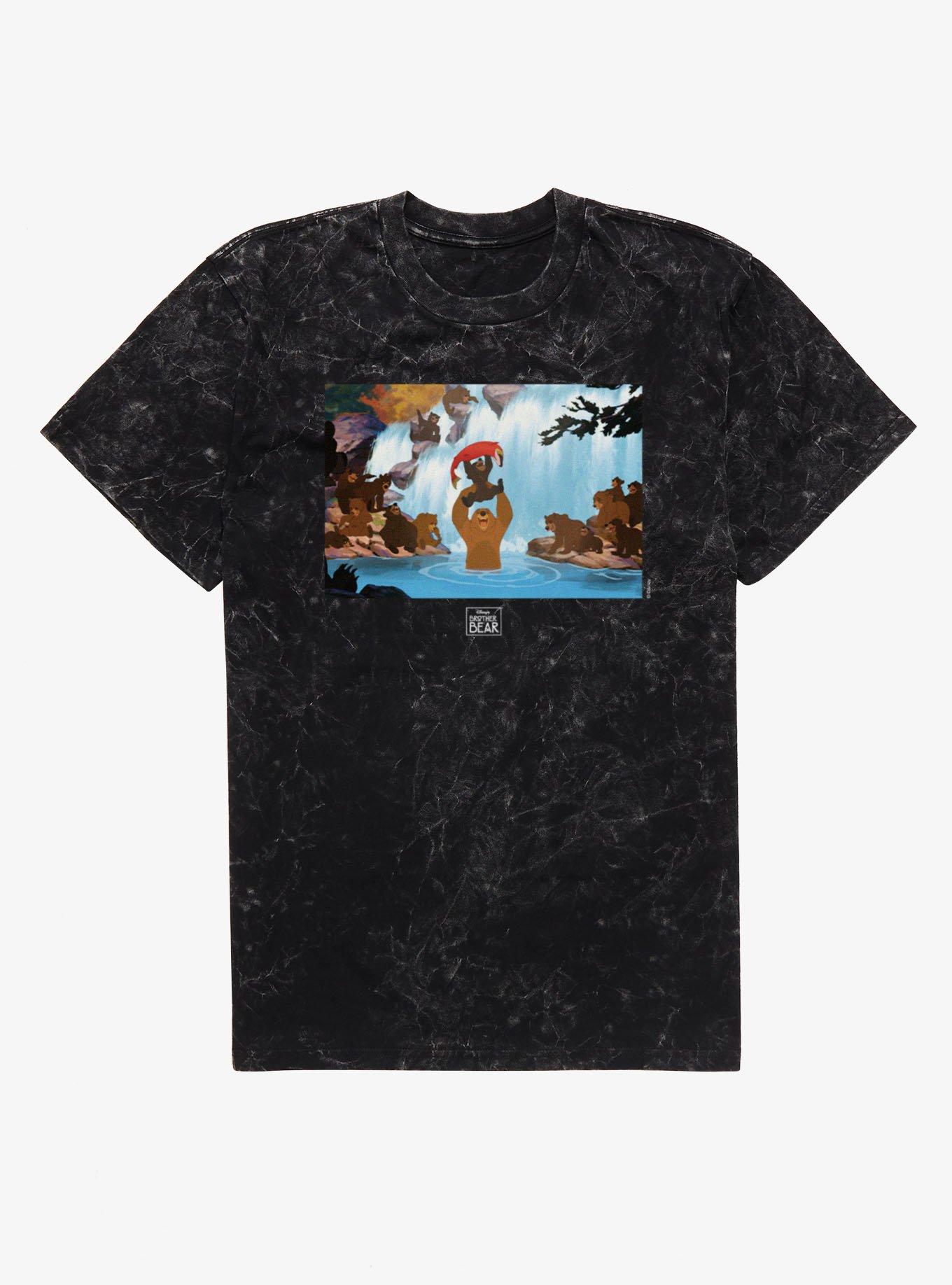 Disney Brother Bear Fish Catch Photo Mineral Wash T-Shirt, , hi-res