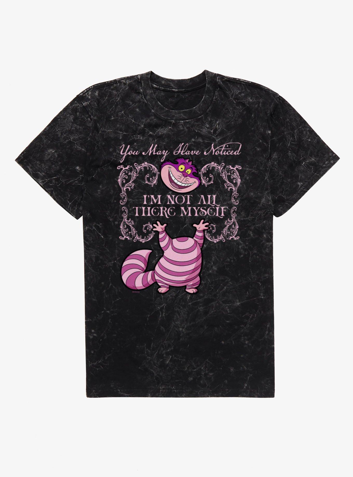 Disney Alice In Wonderland Cheshire Cat Is Not All Here Mineral Wash T-Shirt, , hi-res