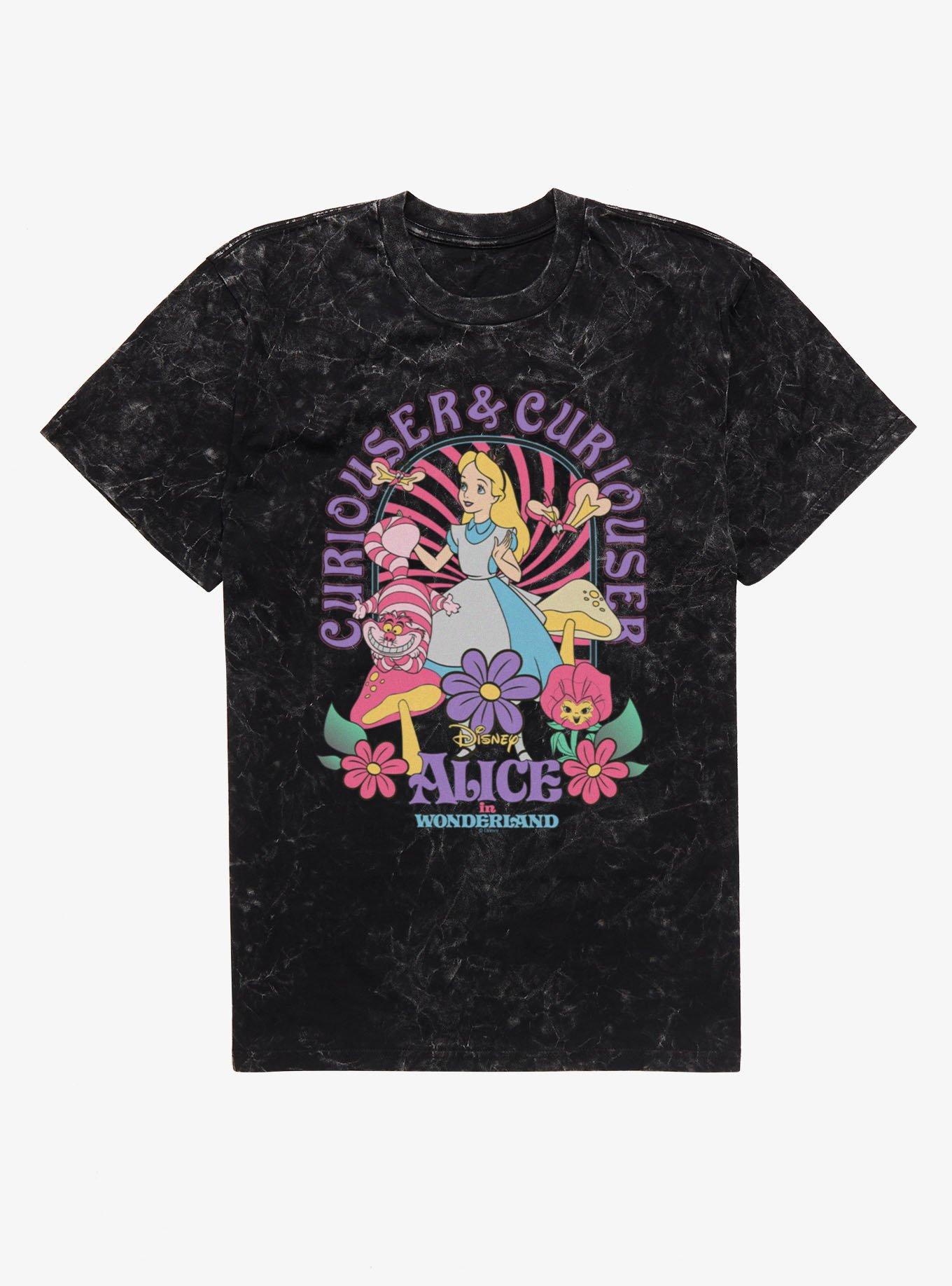 Disney Alice In Wonderland Curiouser Garden Of Mushrooms Mineral Wash T-Shirt, , hi-res