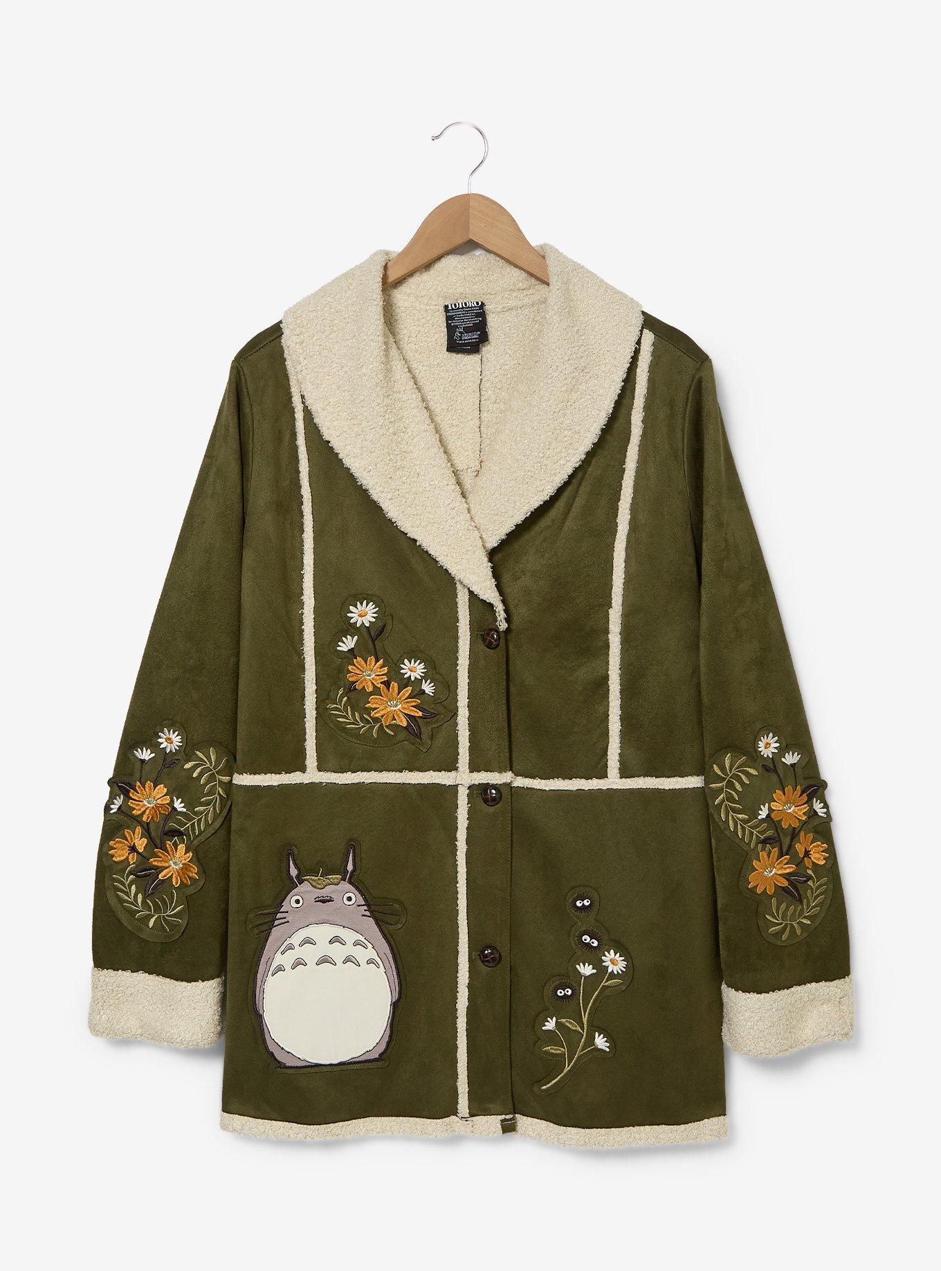 Studio Ghibli® My Neighbor Totoro Women's Plus Size Floral Sherpa Jacket - A BoxLunch Exclusive