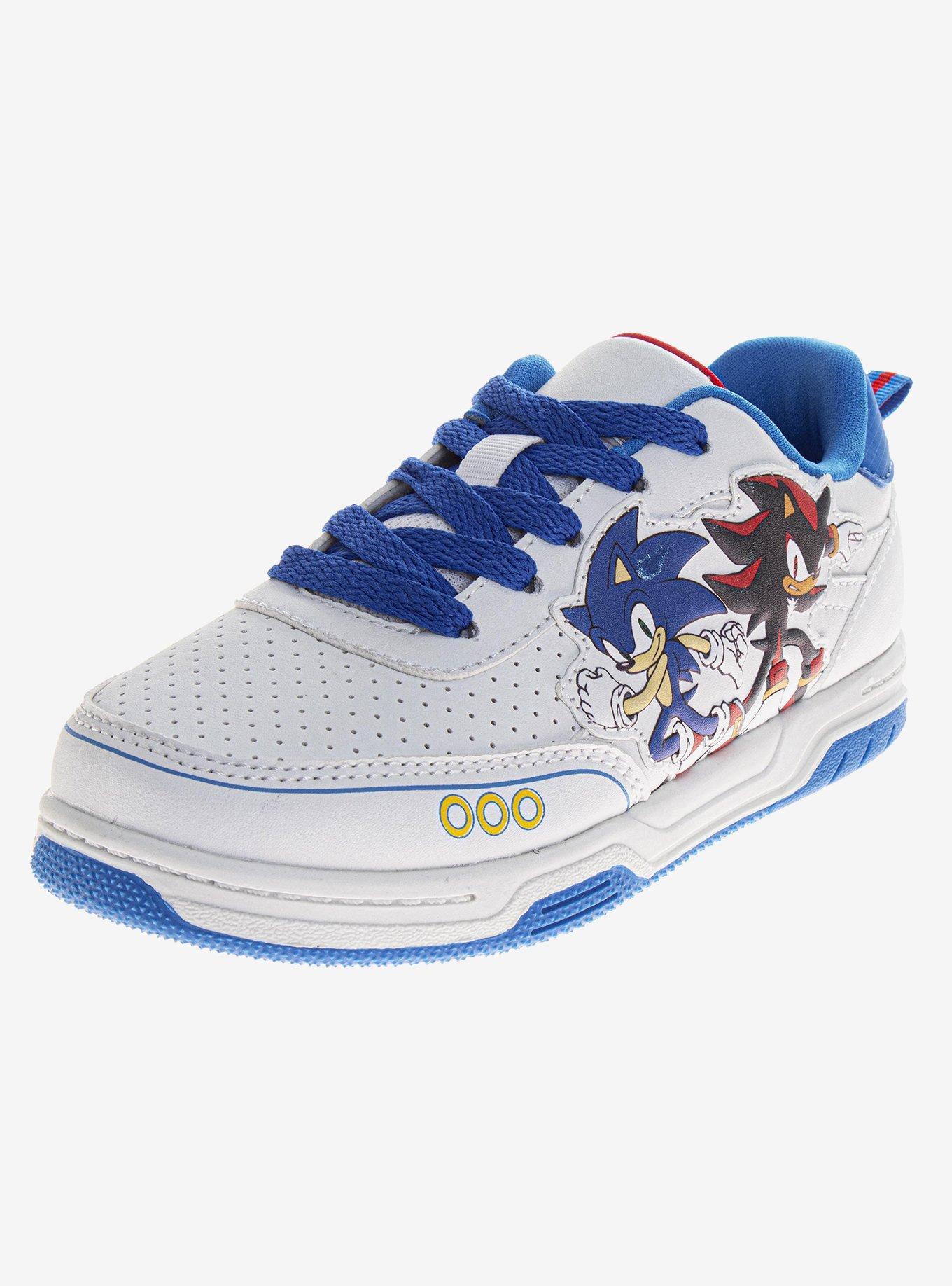 Sonic The Hedgehog Lace-Up Kids Sneakers, BRIGHT WHITE, hi-res view 1