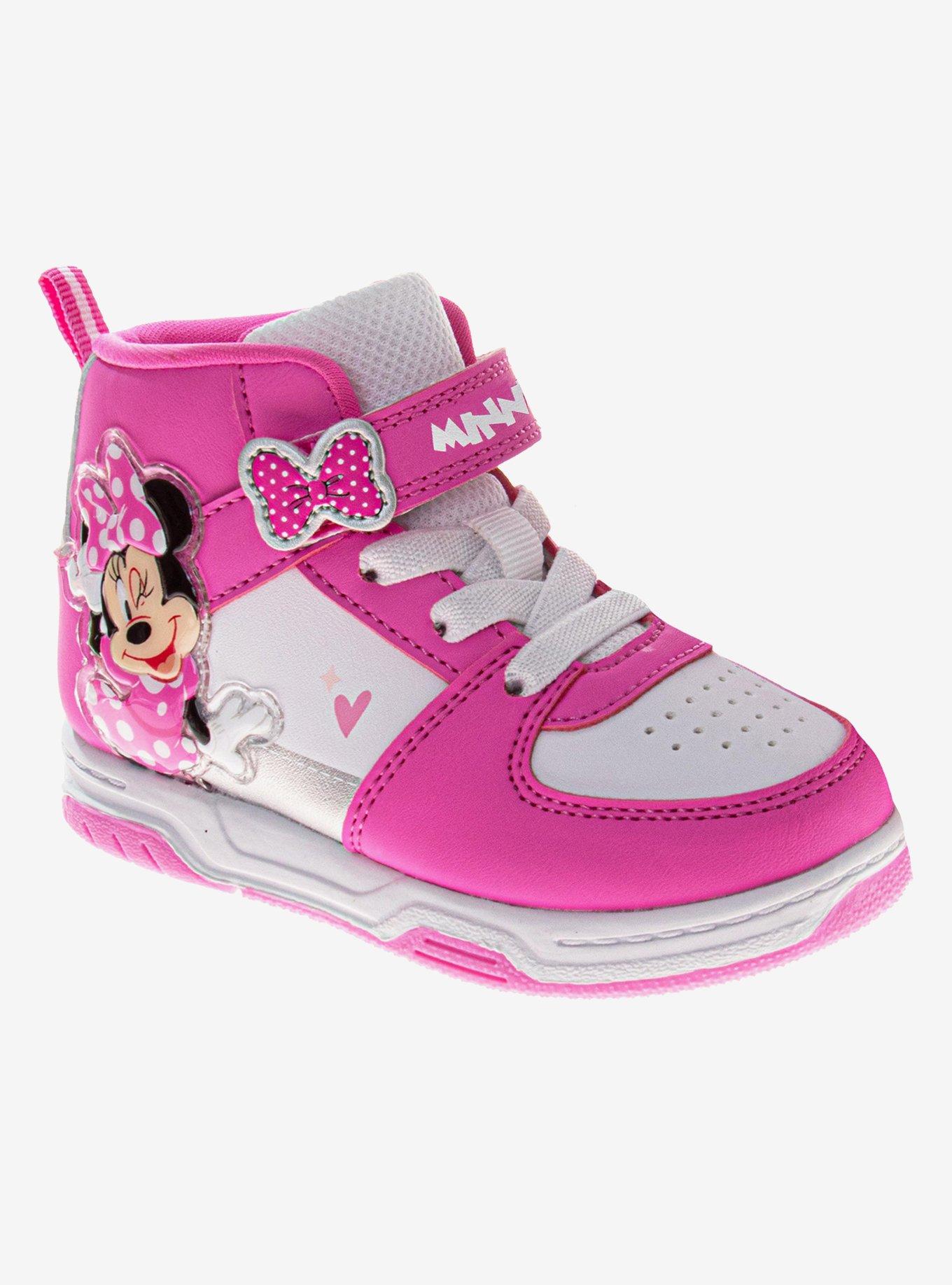 Disney Minnie Mouse High-Top Toddler & Little Kids Sneakers, , hi-res