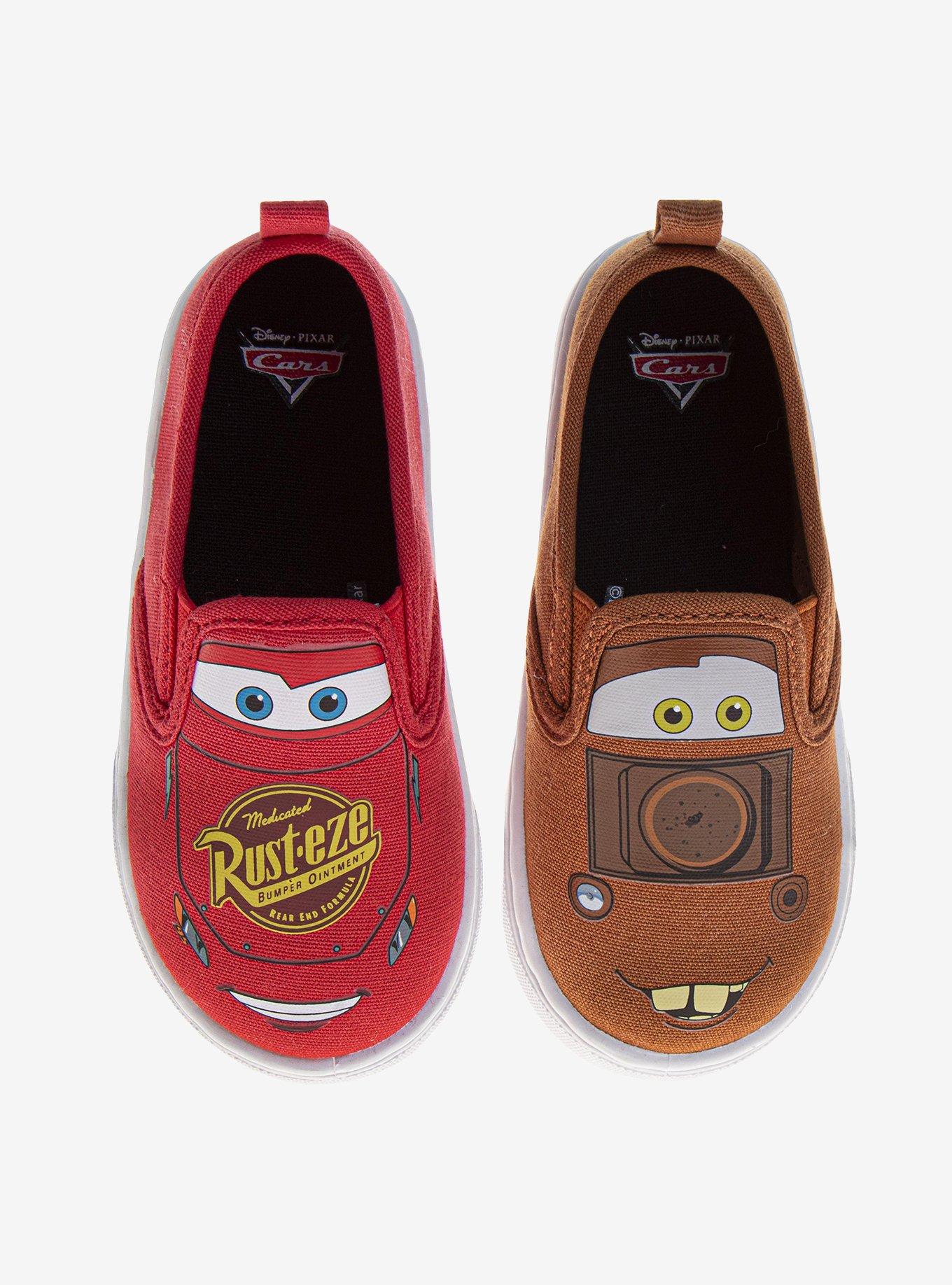 Disney Pixar Cars Lightning McQueen Mater Canvas Slip-On Toddler & Little Kids Sneakers, , hi-res