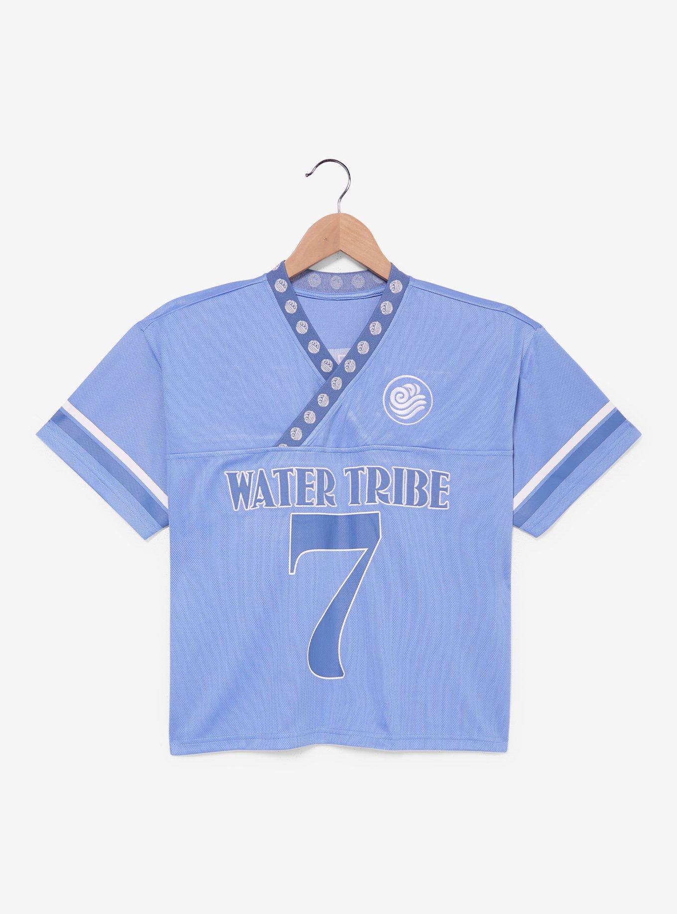 Avatar: The Last Airbender Katara Water Tribe Women's Cropped Football Jersey - BoxLunch Exclusive, , hi-res
