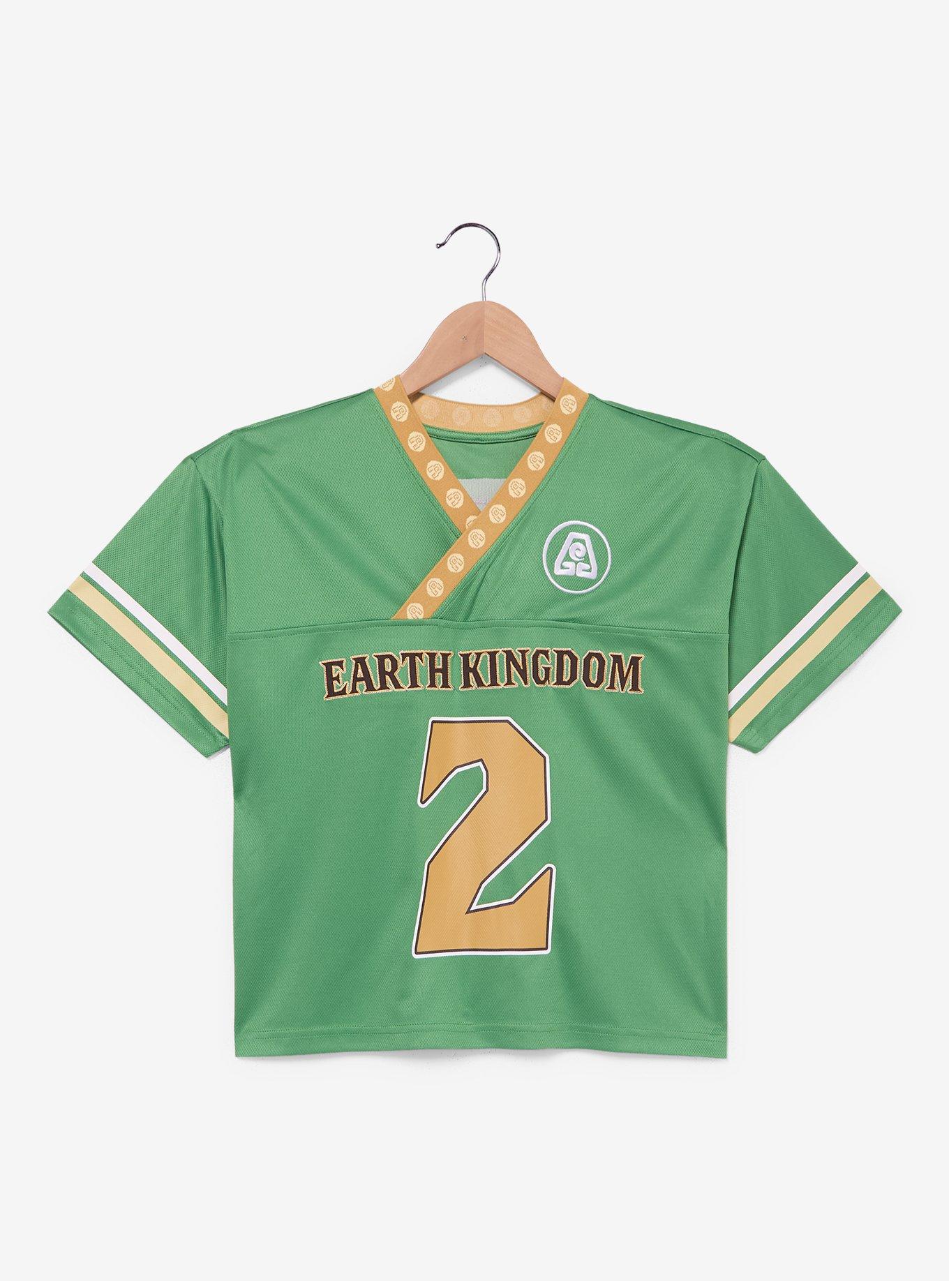 Avatar: The Last Airbender Toph Earth Kingdom Women's Cropped Football Jersey - BoxLunch Exclusive, , hi-res