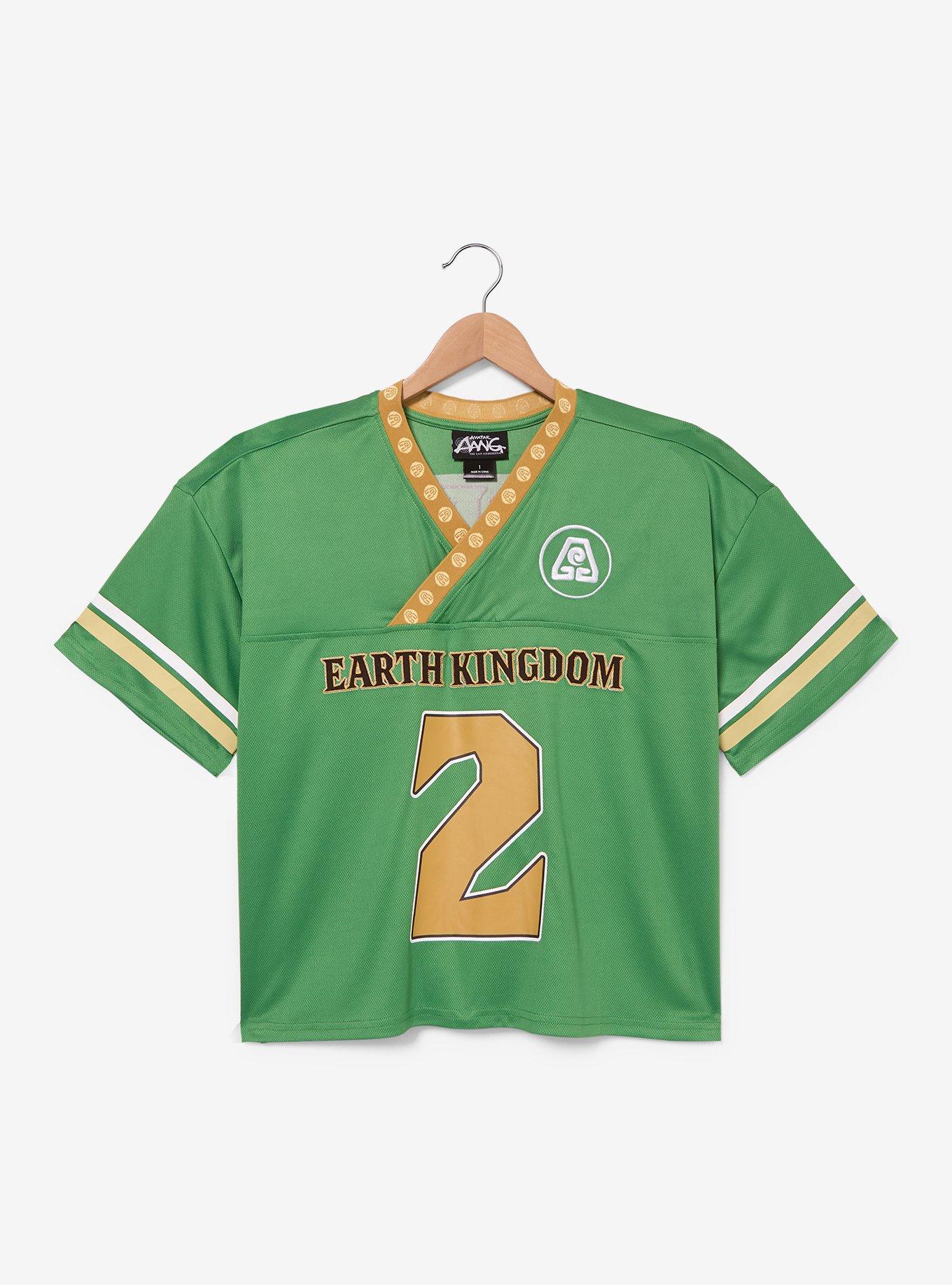 Avatar: The Last Airbender Toph Earth Kingdom Women's Plus Size Cropped Football Jersey - BoxLunch Exclusive, , hi-res