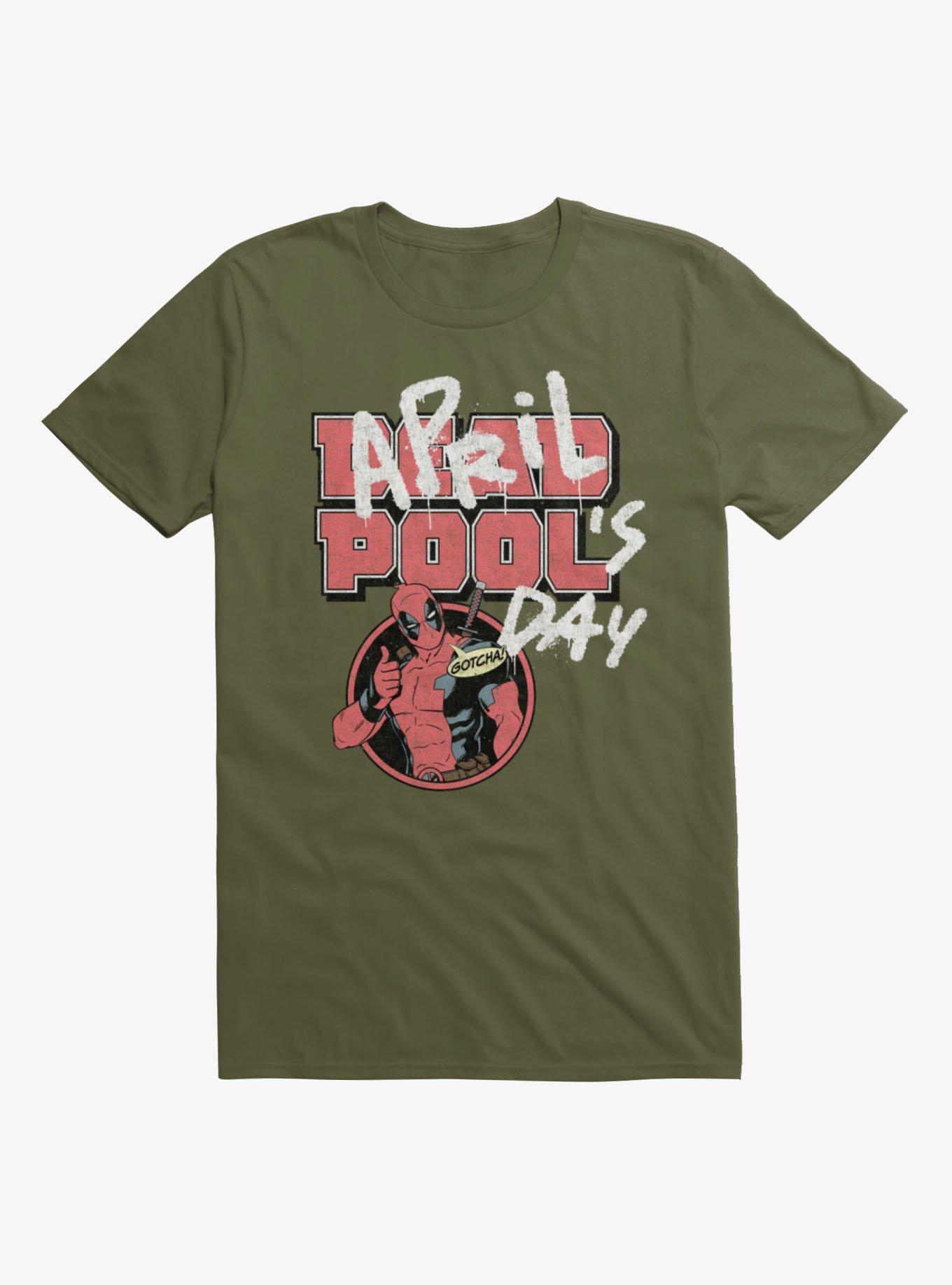 Marvel Deadpool April Pool's Day Gotcha T-Shirt, , hi-res