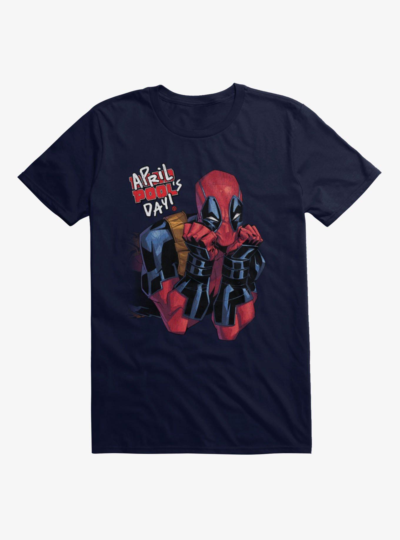 Marvel Deadpool April Pool's Day Cute Stare T-Shirt, , hi-res