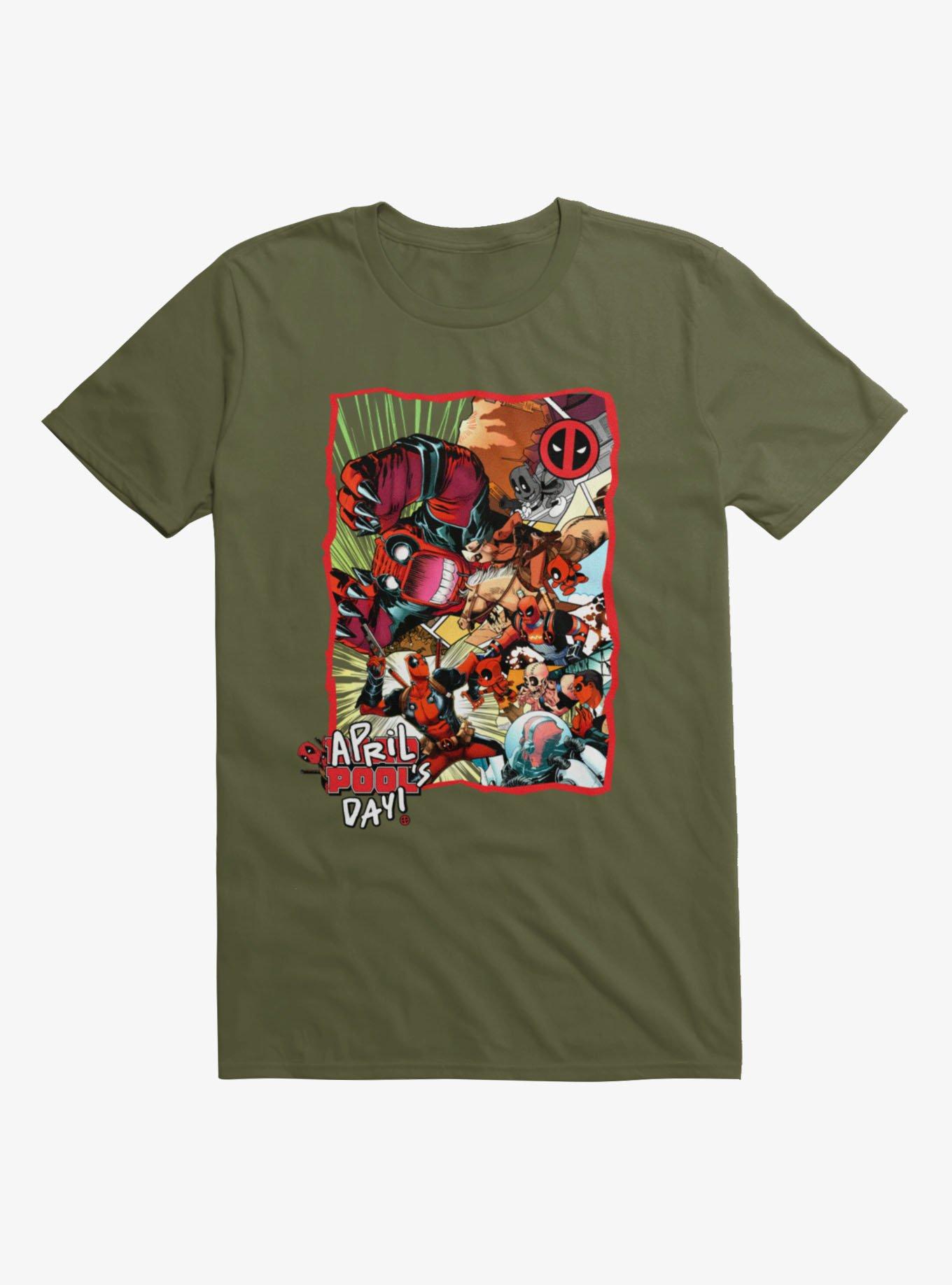 Marvel Deadpool April Pool's Day Invasion Of The Deadpools T-Shirt