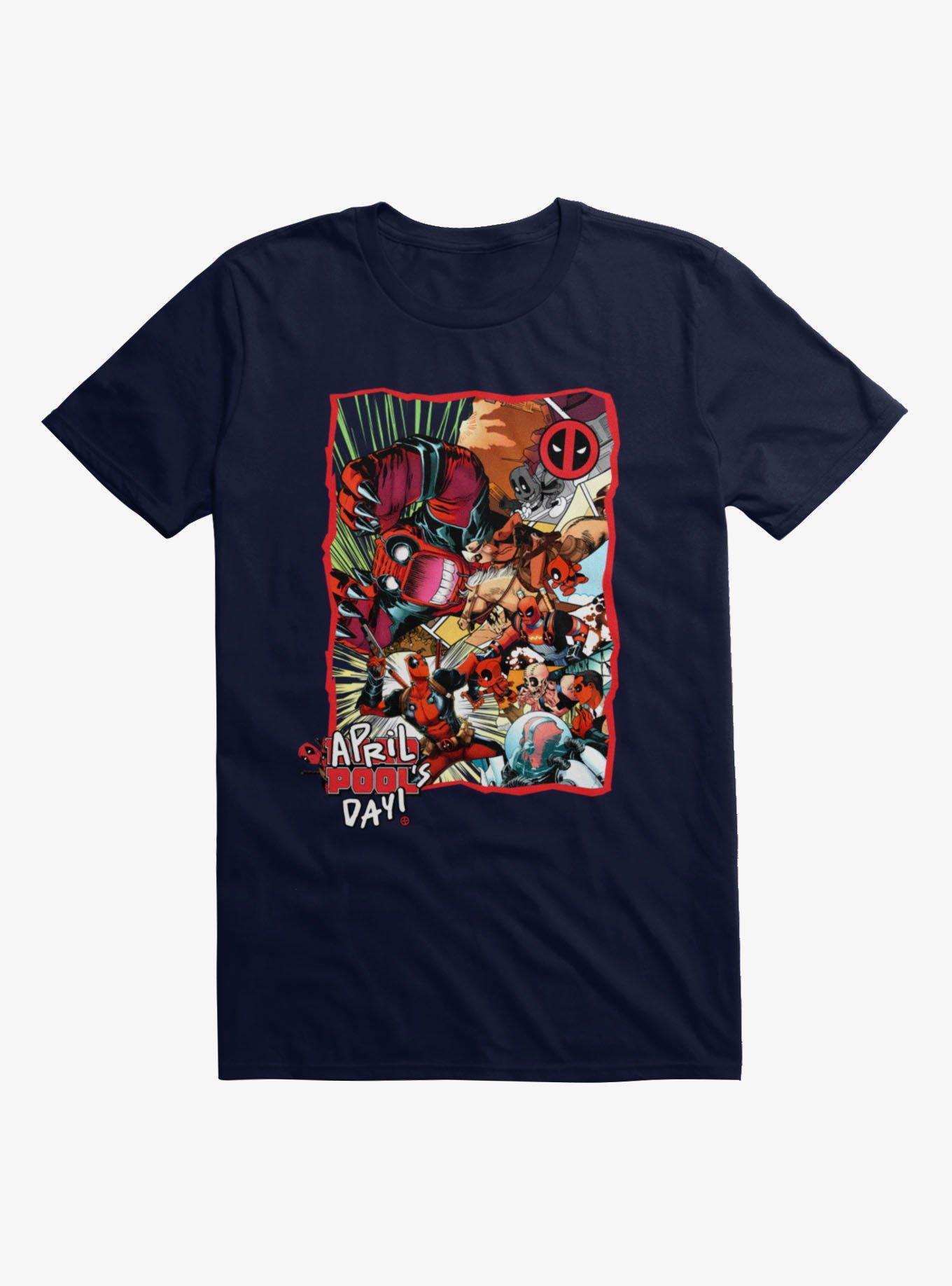 Marvel Deadpool April Pool's Day Invasion Of The Deadpools T-Shirt