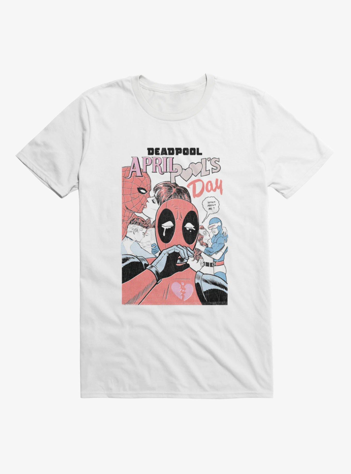 Marvel Deadpool April Pool's Day Love Couples T-Shirt, , hi-res