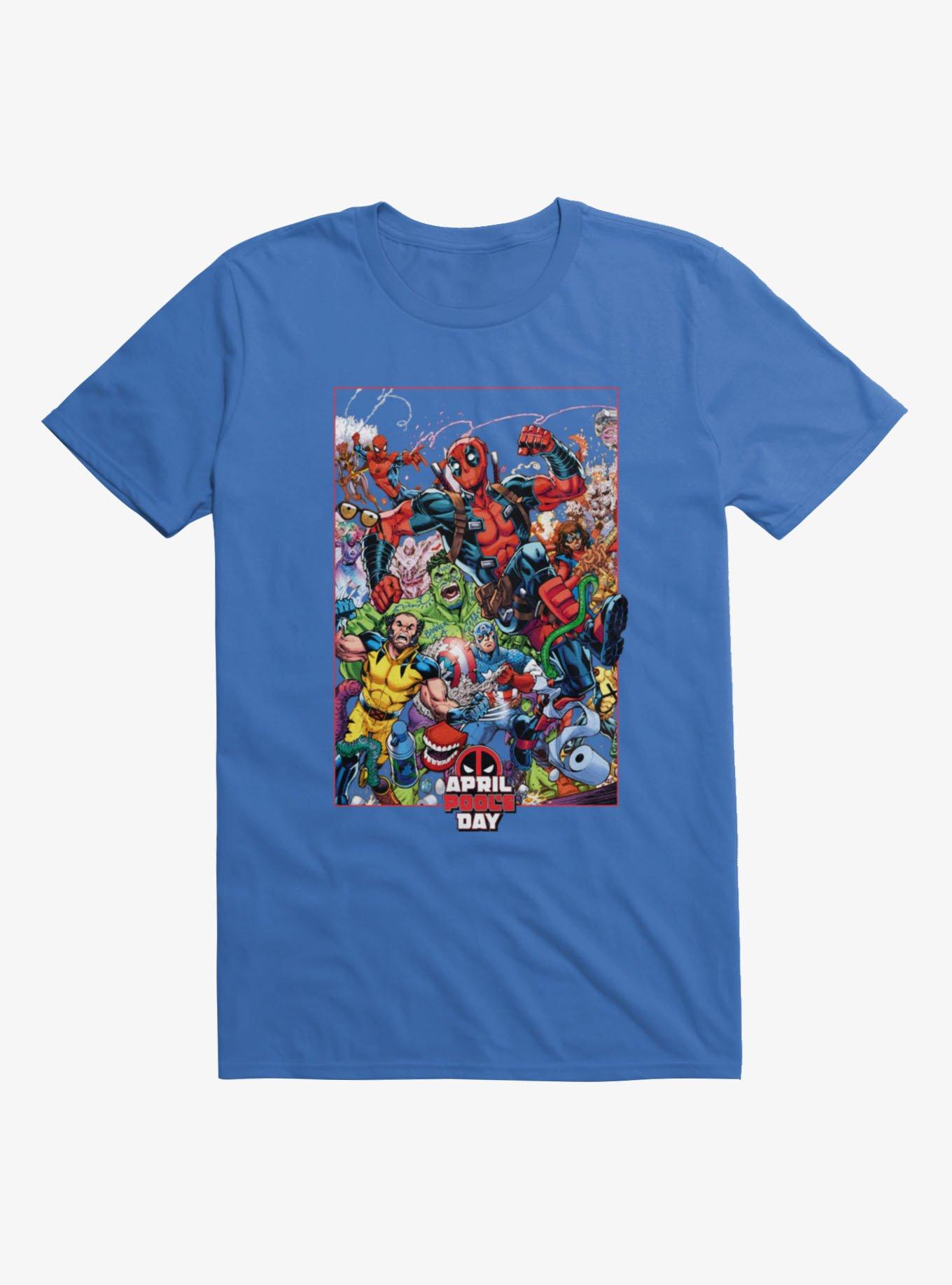 Marvel Deadpool April Pool's Day Prankster Run Marvel Characters T-Shirt, , hi-res