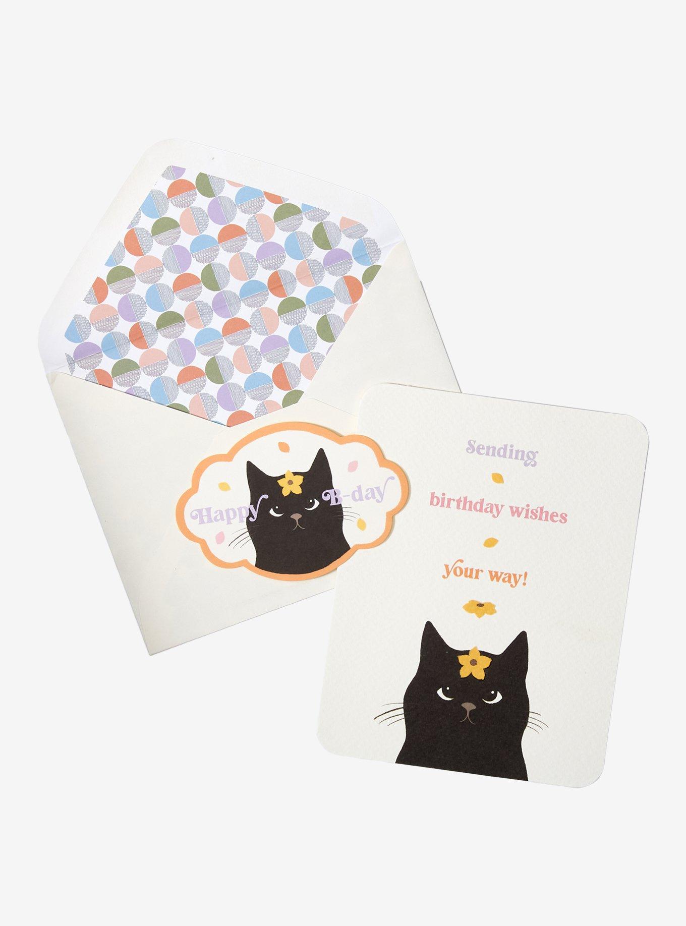Studio Oh! Birthday Cat Deluxe Greeting Card, , hi-res