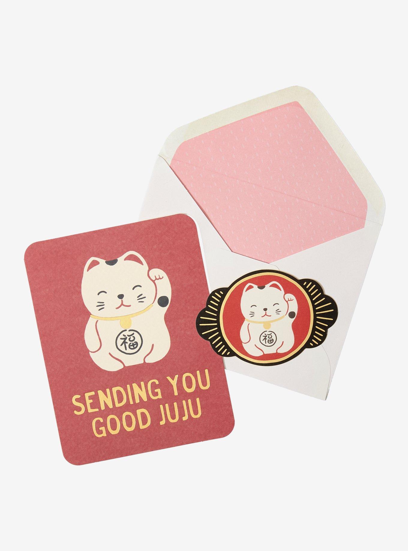 Studio Oh! Cat Good Juju Deluxe Greeting Card, , hi-res