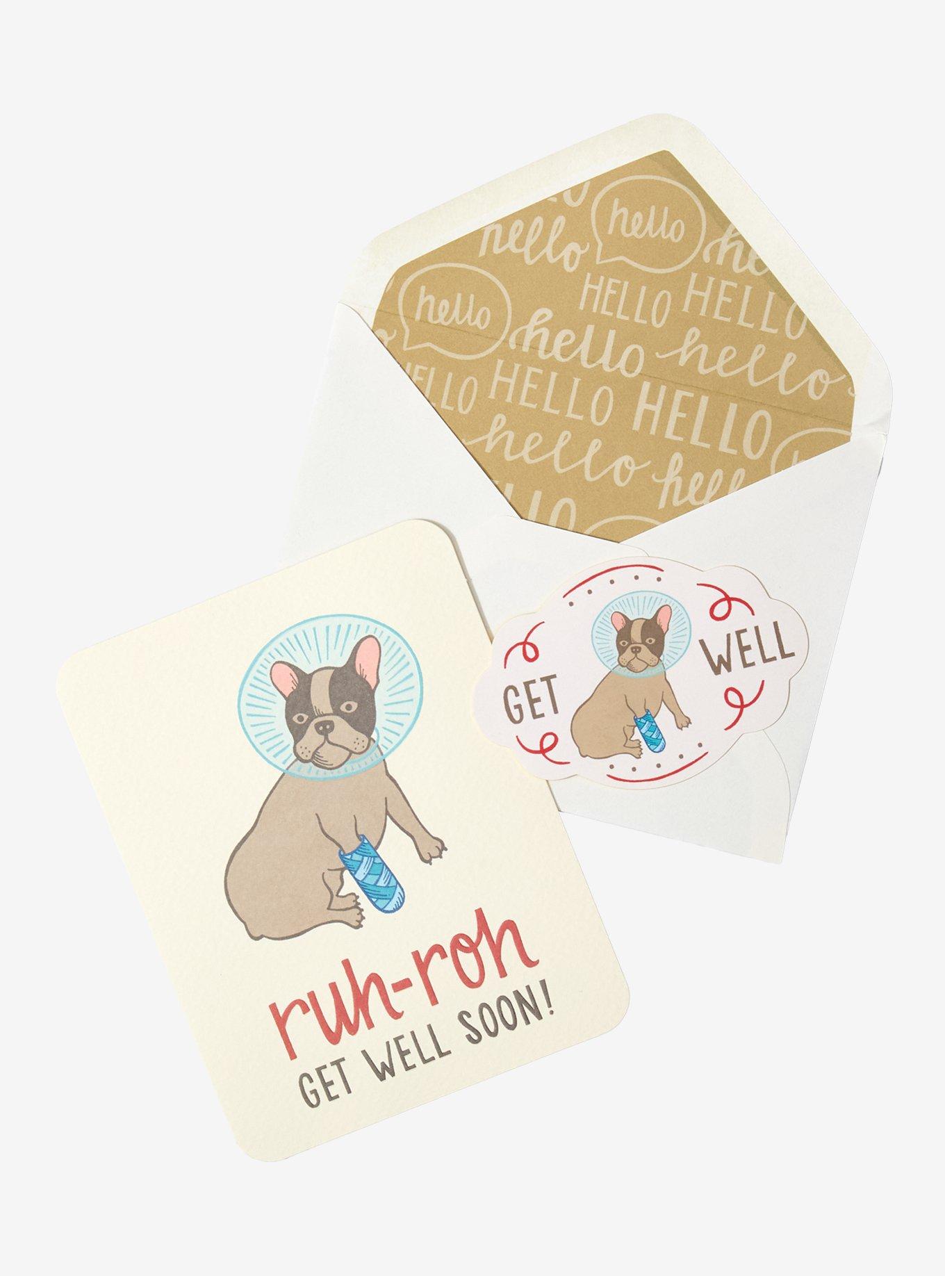 Studio Oh! Get Well Dog Deluxe Greeting Card, , hi-res
