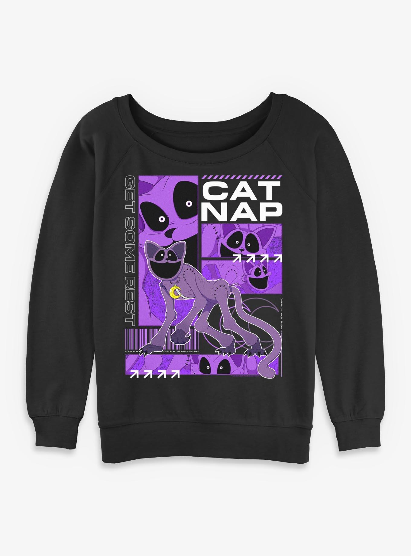 Poppy Playtime Catnap Get Rest Girls Slouchy Sweatshirt, , hi-res