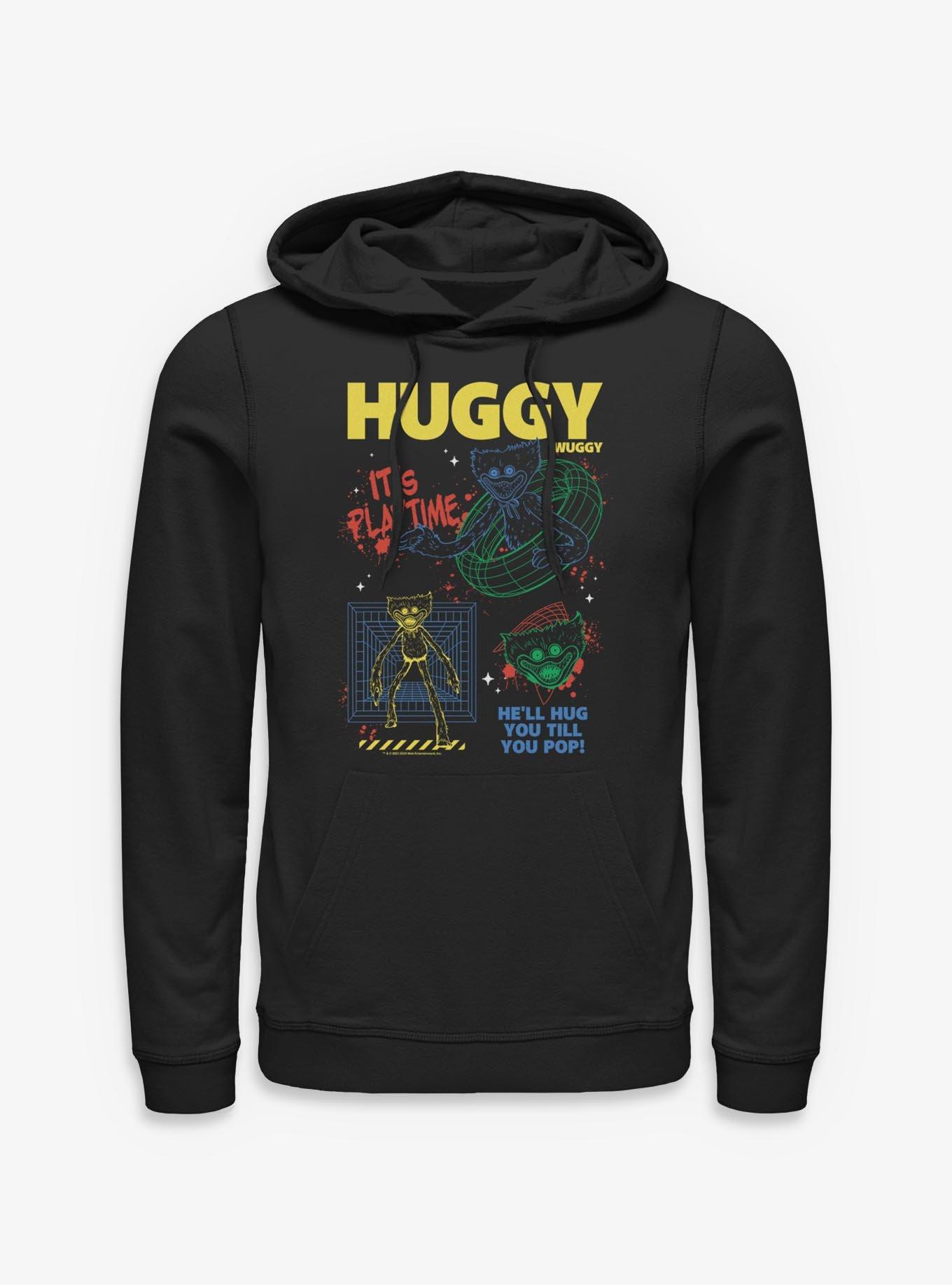 Poppy Playtime Huggy Wants To Play Hoodie, BLACK, hi-res
