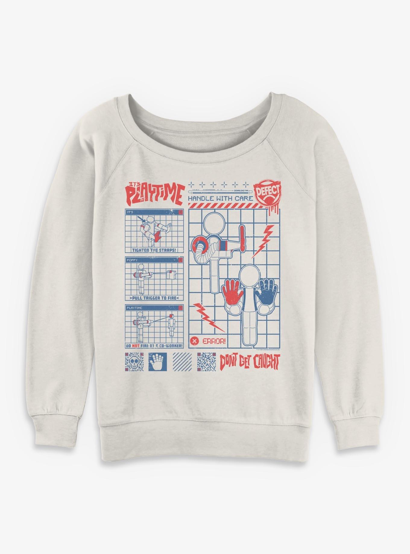 Poppy Playtime Player Scheme Girls Slouchy Sweatshirt, , hi-res