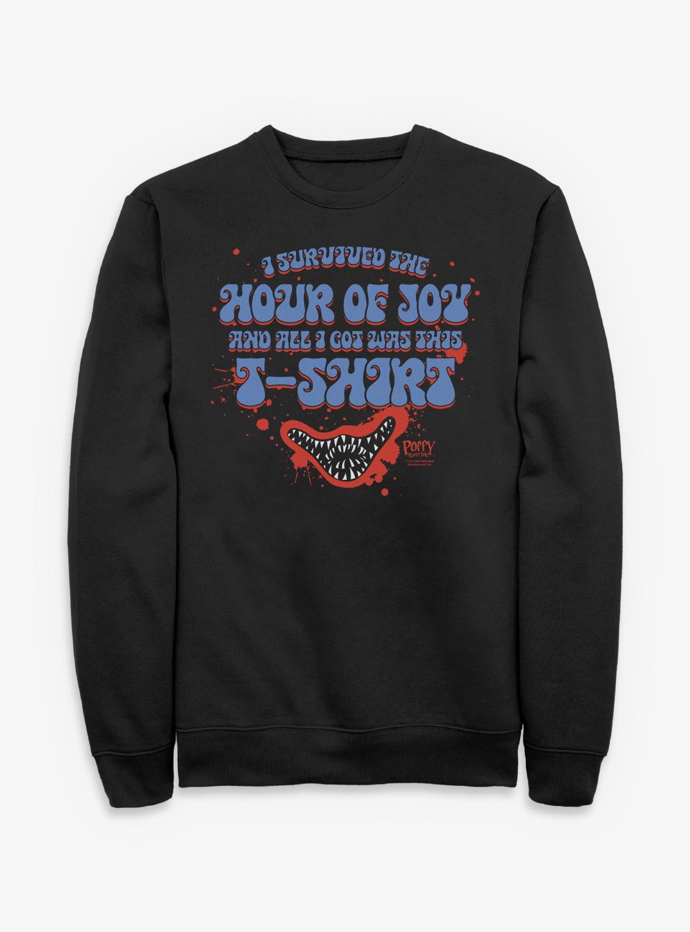 Poppy Playtime Survived The Hour Of Joy Sweatshirt, , hi-res