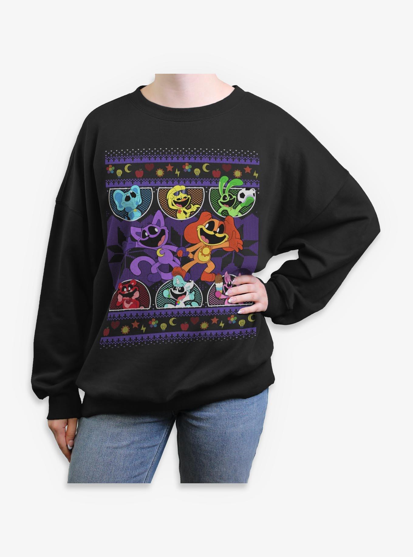 Poppy Playtime Ugly Critters Sweater Girls Oversized Sweatshirt, , hi-res