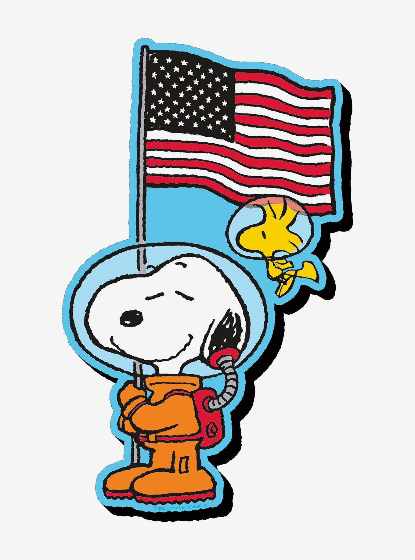 Peanuts Snoopy & Woodstock Astronauts Chunky Magnet, , hi-res