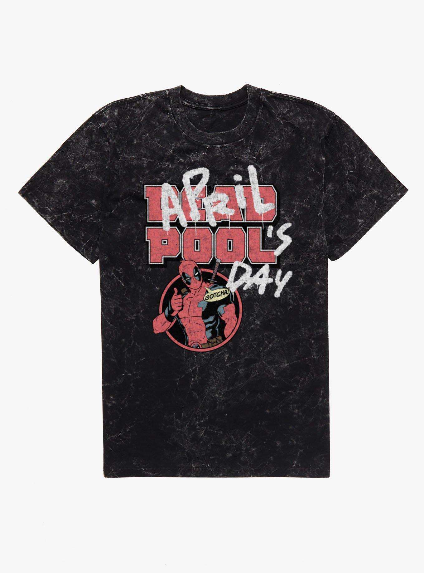 Marvel Deadpool April Pool's Day Gotcha Mineral Wash T-Shirt, , hi-res