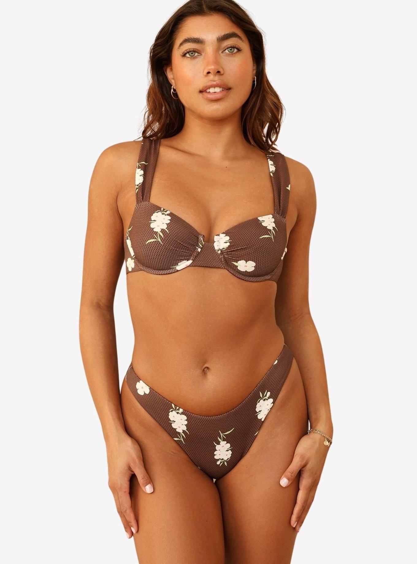 Dippin' Daisy's Enchanted Rosette Super Cheeky Bikini Bottom, , hi-res