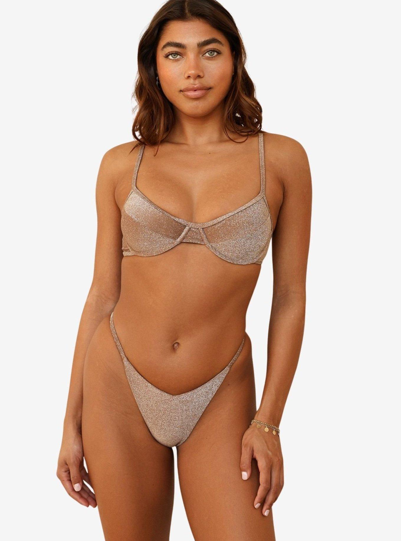Dippin' Daisy's Cacao West Coast Underwire Bikini Top, , hi-res