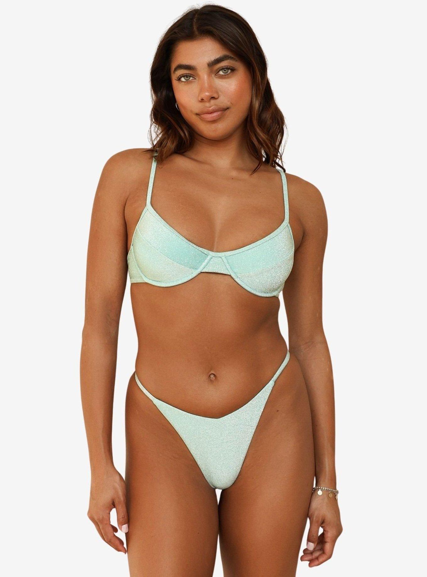 Dippin' Daisy's Aqua West Coast Underwire Bikini Top, , hi-res