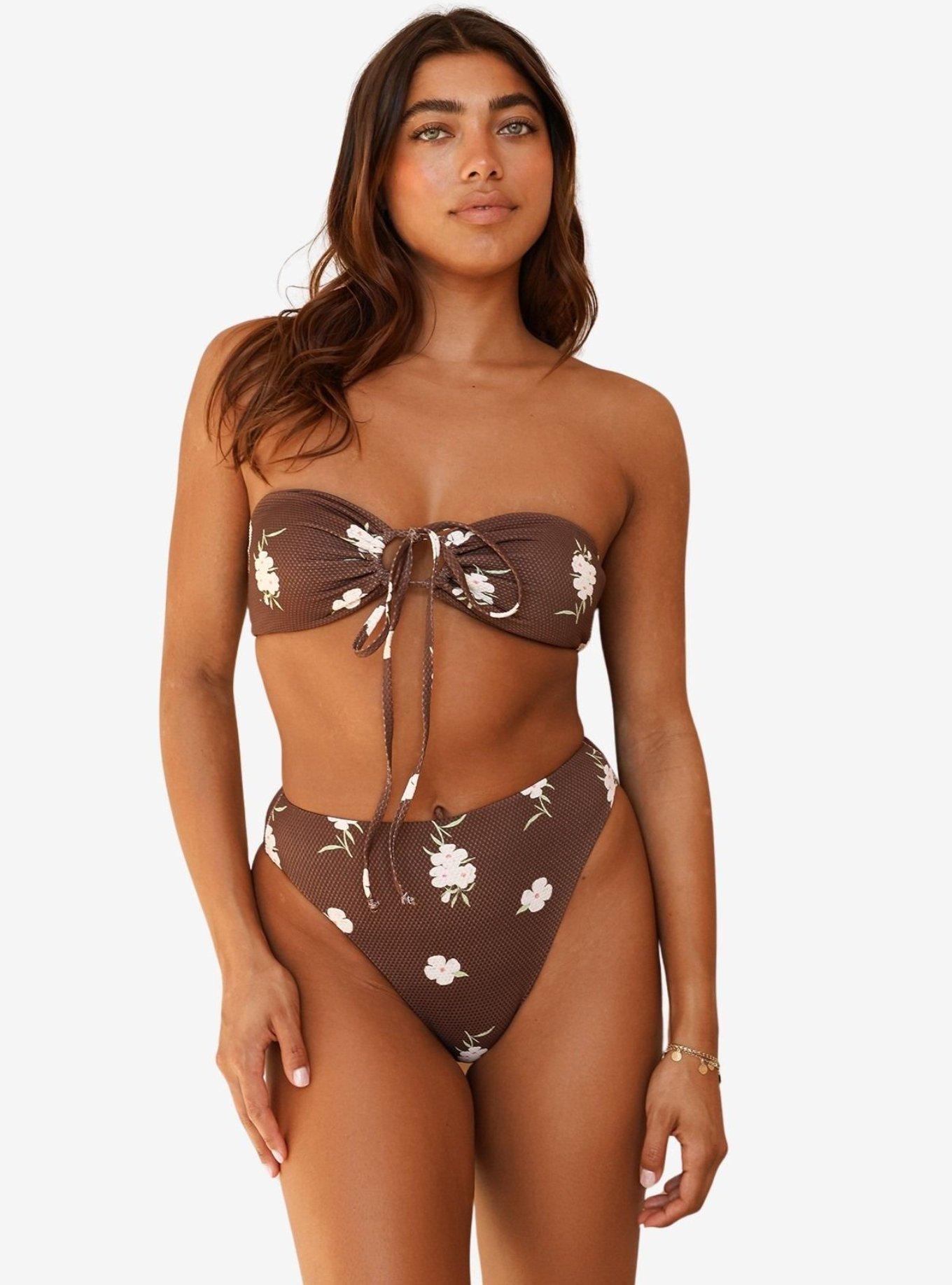 Dippin' Daisy's Enchanted Amalfi String Tie Bandeau Bikini Top, , hi-res