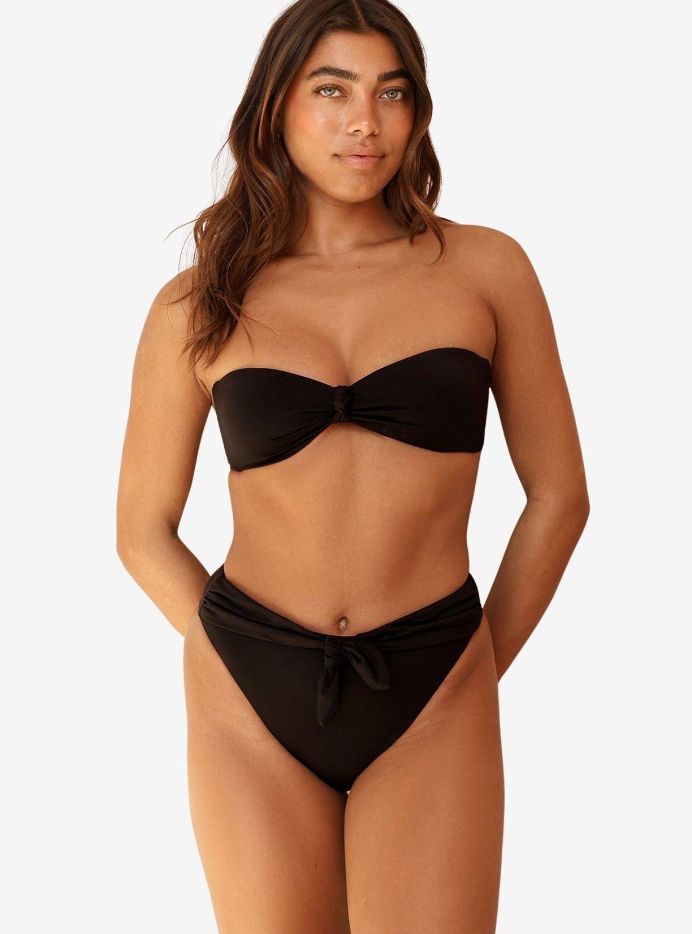 Dippin' Daisy's Black Audrey Cheeky Bikini Bottom, , hi-res