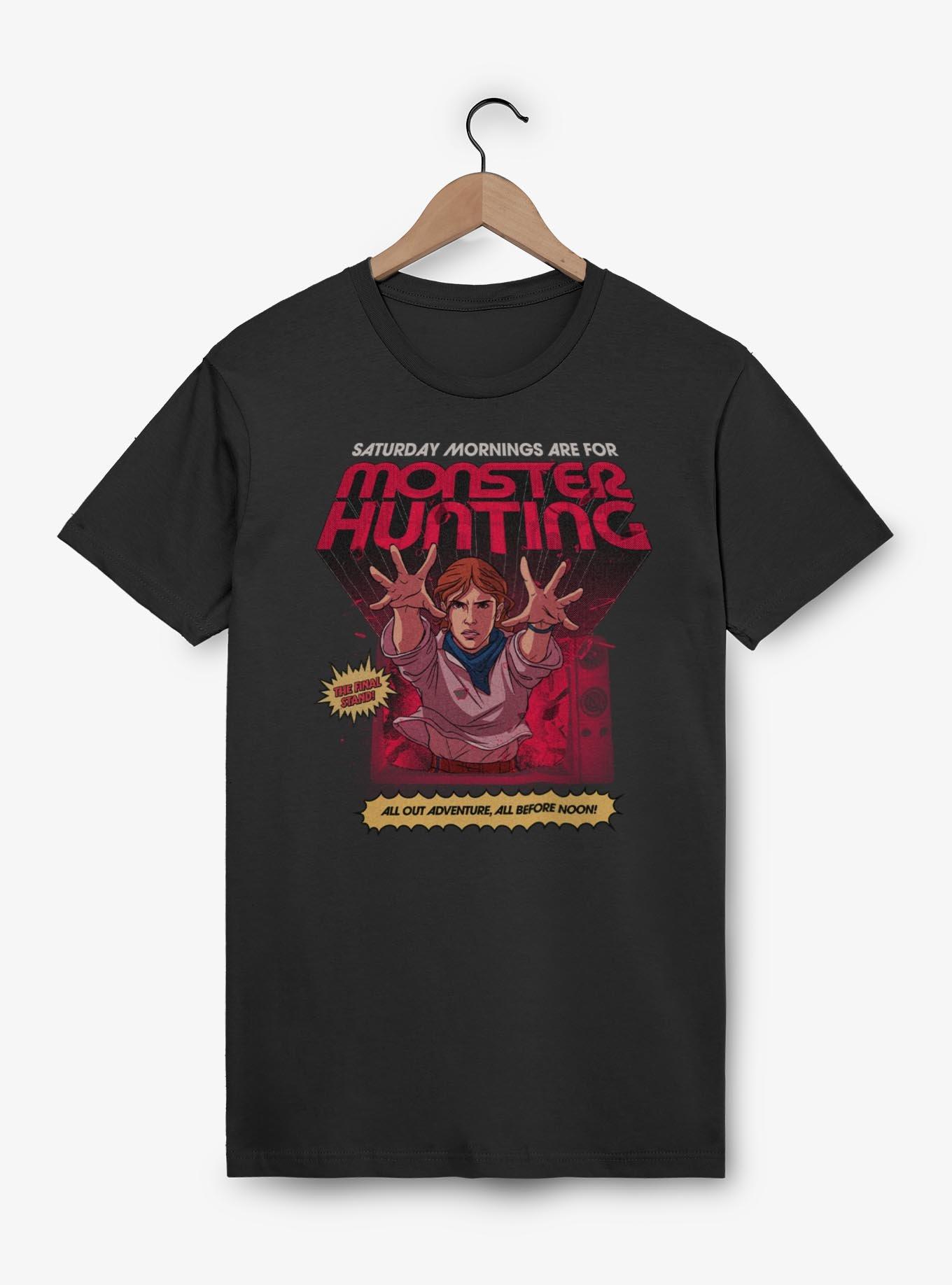 Stranger Things Sunday Mornings Are For Monster Hunting T-Shirt, , hi-res