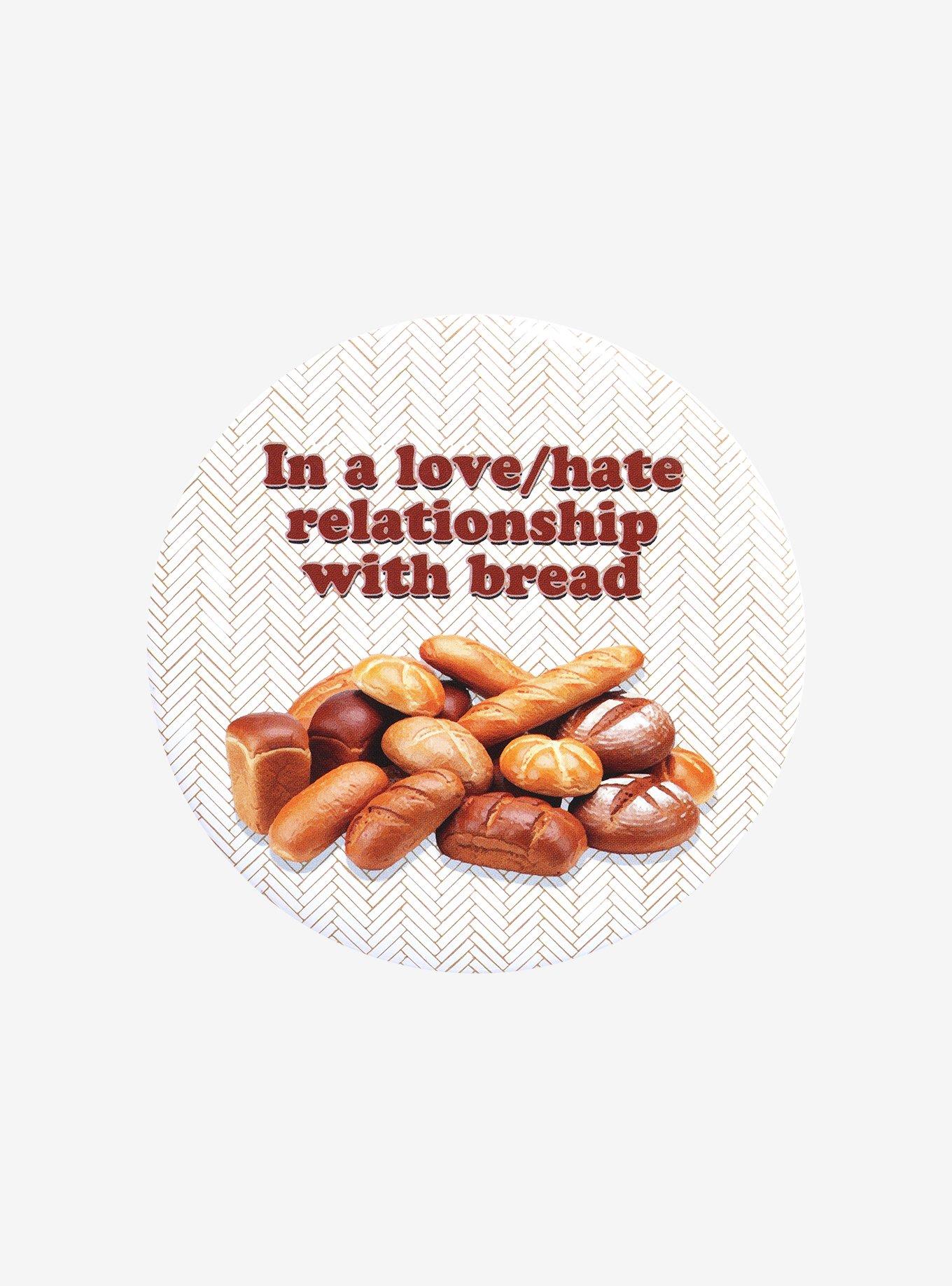 Love/Hate Bread 3 Inch Button, , hi-res