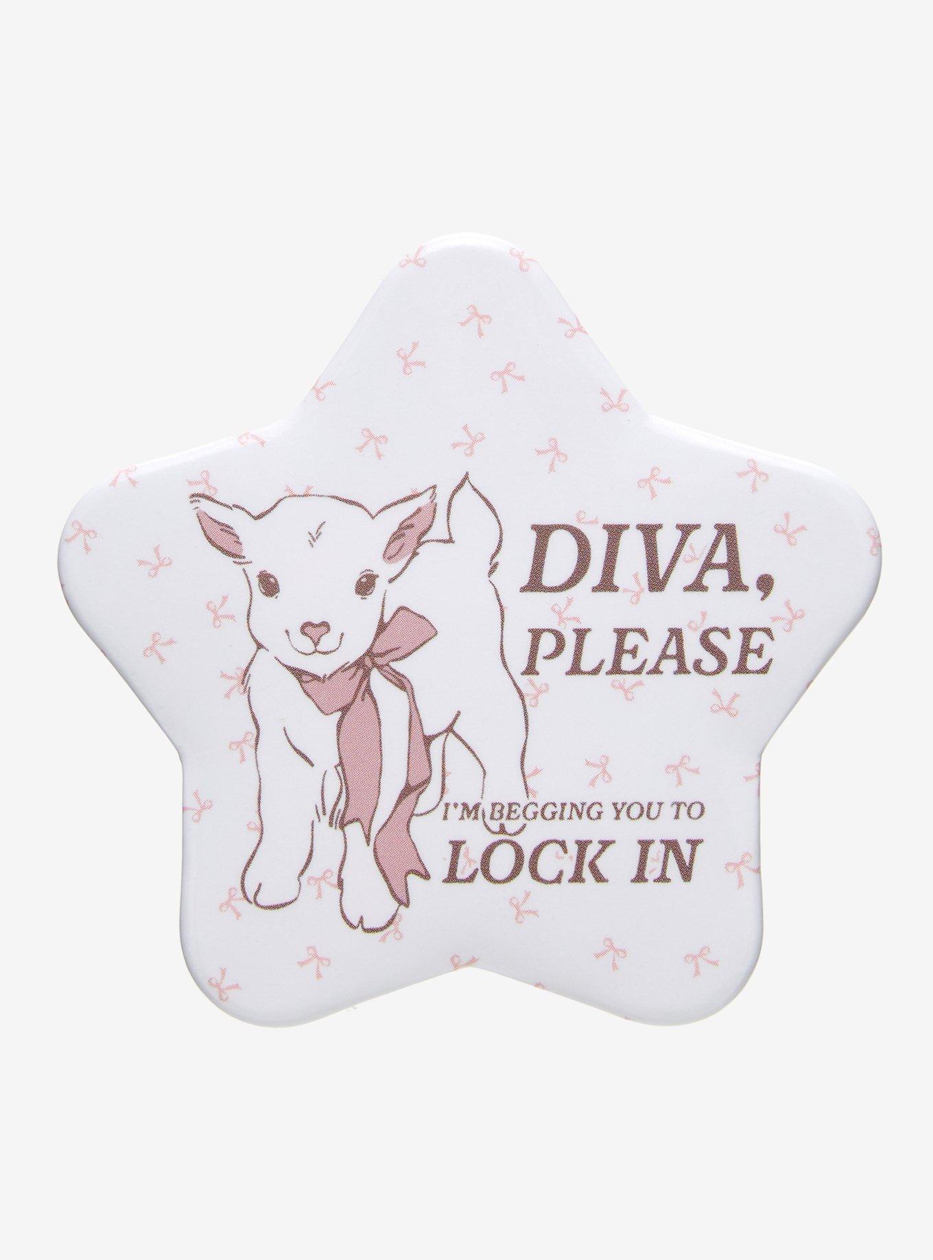Lock In Diva Lamb Star Button, , hi-res